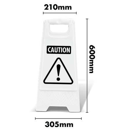 White A - Frame - Caution - New Signs