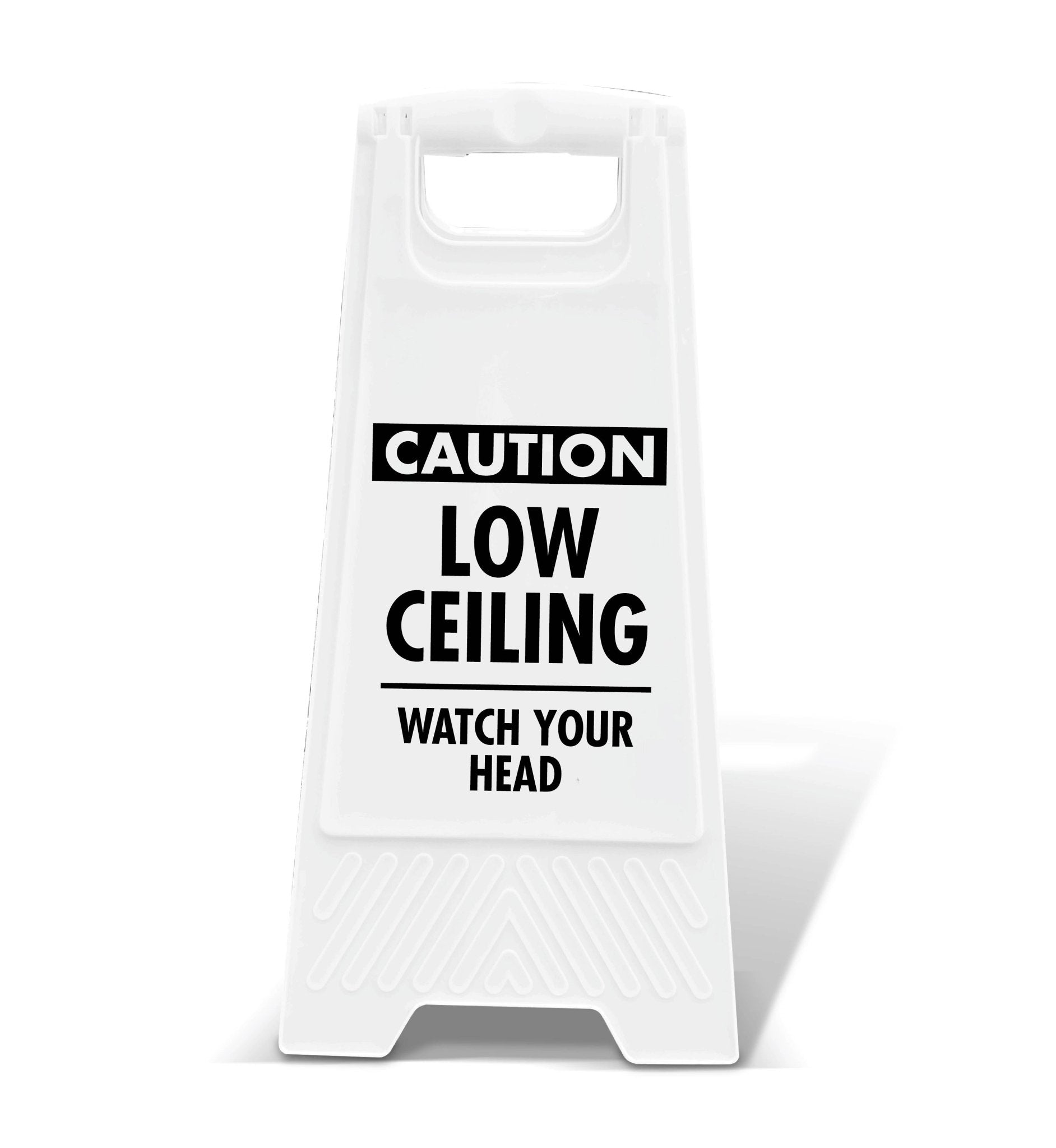 White A - Frame - Caution Low Ceiling - New Signs