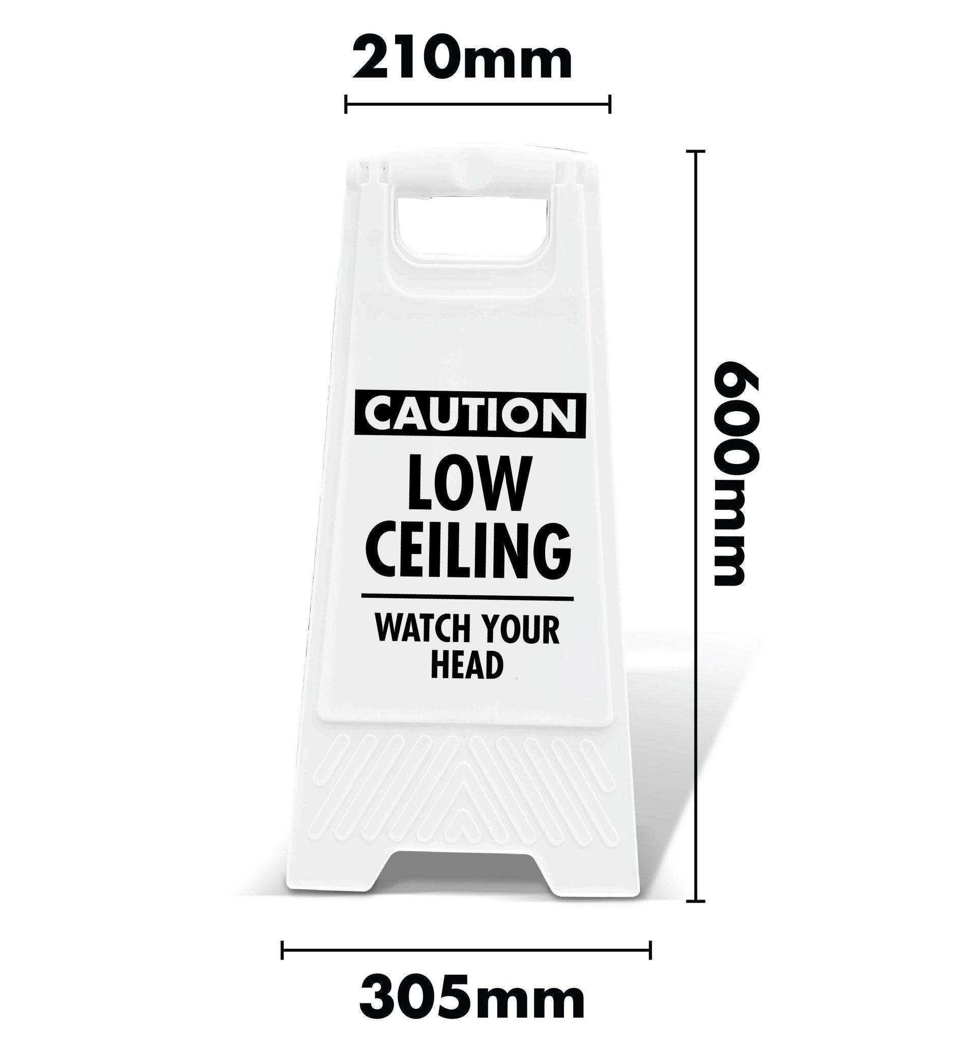 White A - Frame - Caution Low Ceiling - New Signs
