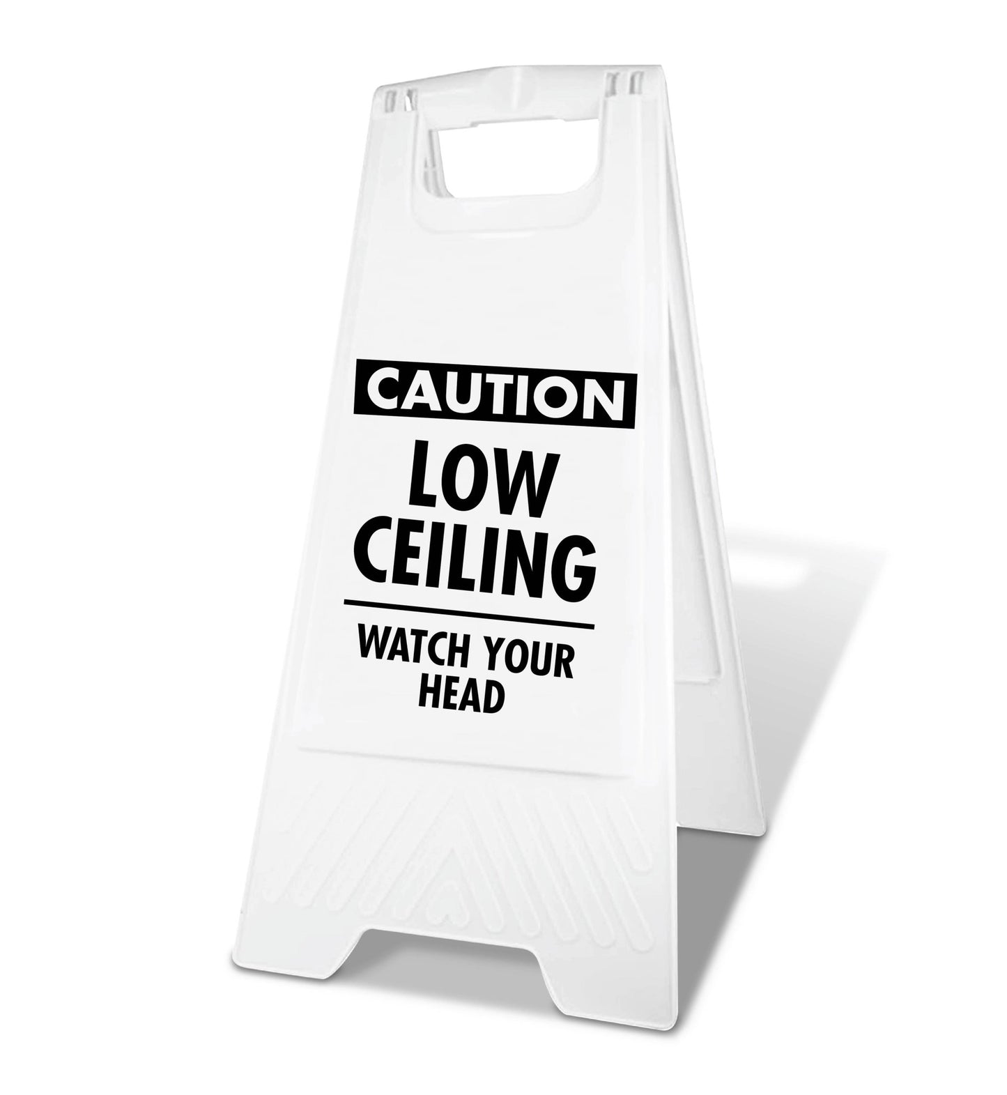 White A - Frame - Caution Low Ceiling - New Signs