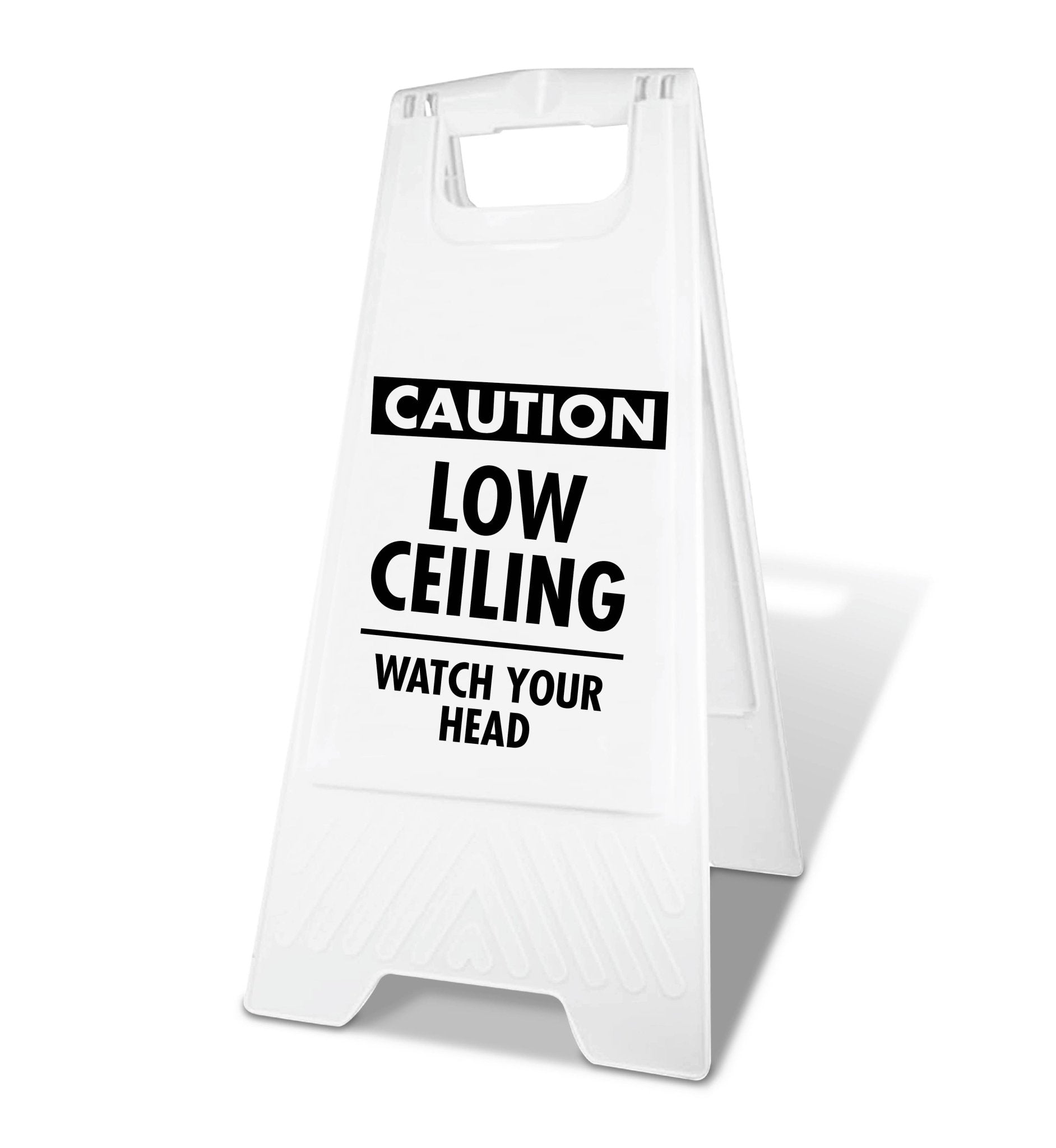 White A - Frame - Caution Low Ceiling - New Signs