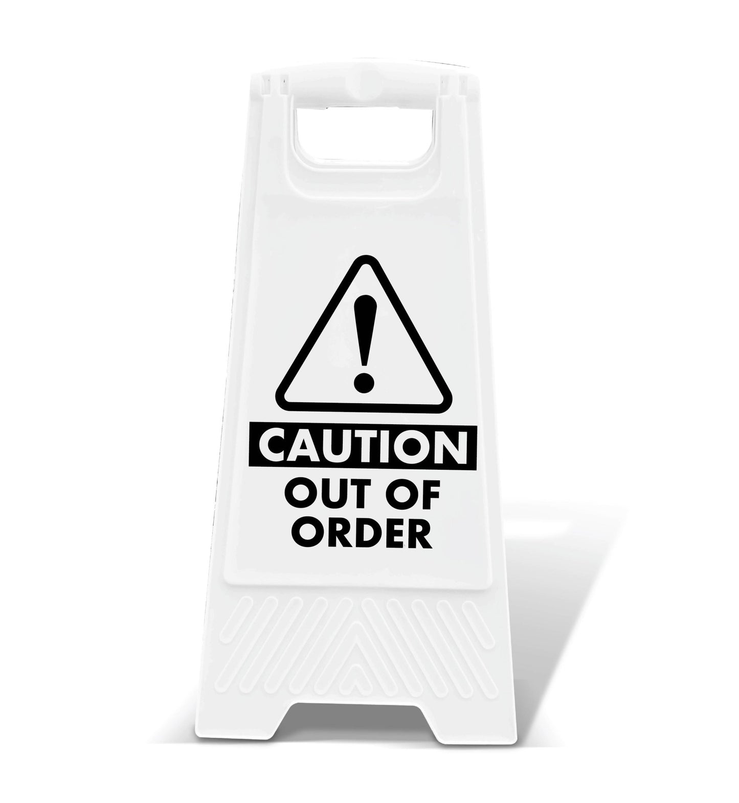 White A - Frame Caution Out Of Order - New Signs