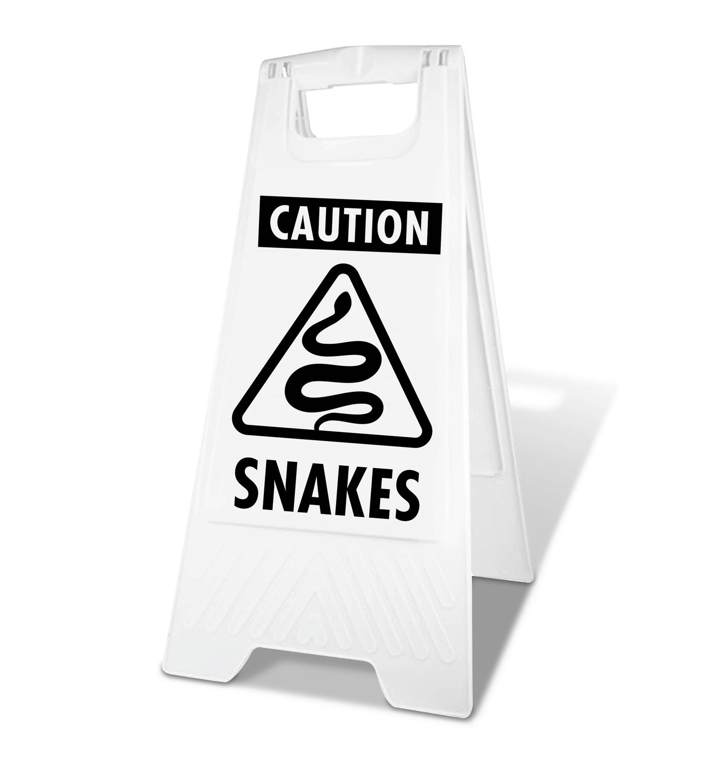 White A - Frame - Caution Snakes - New Signs