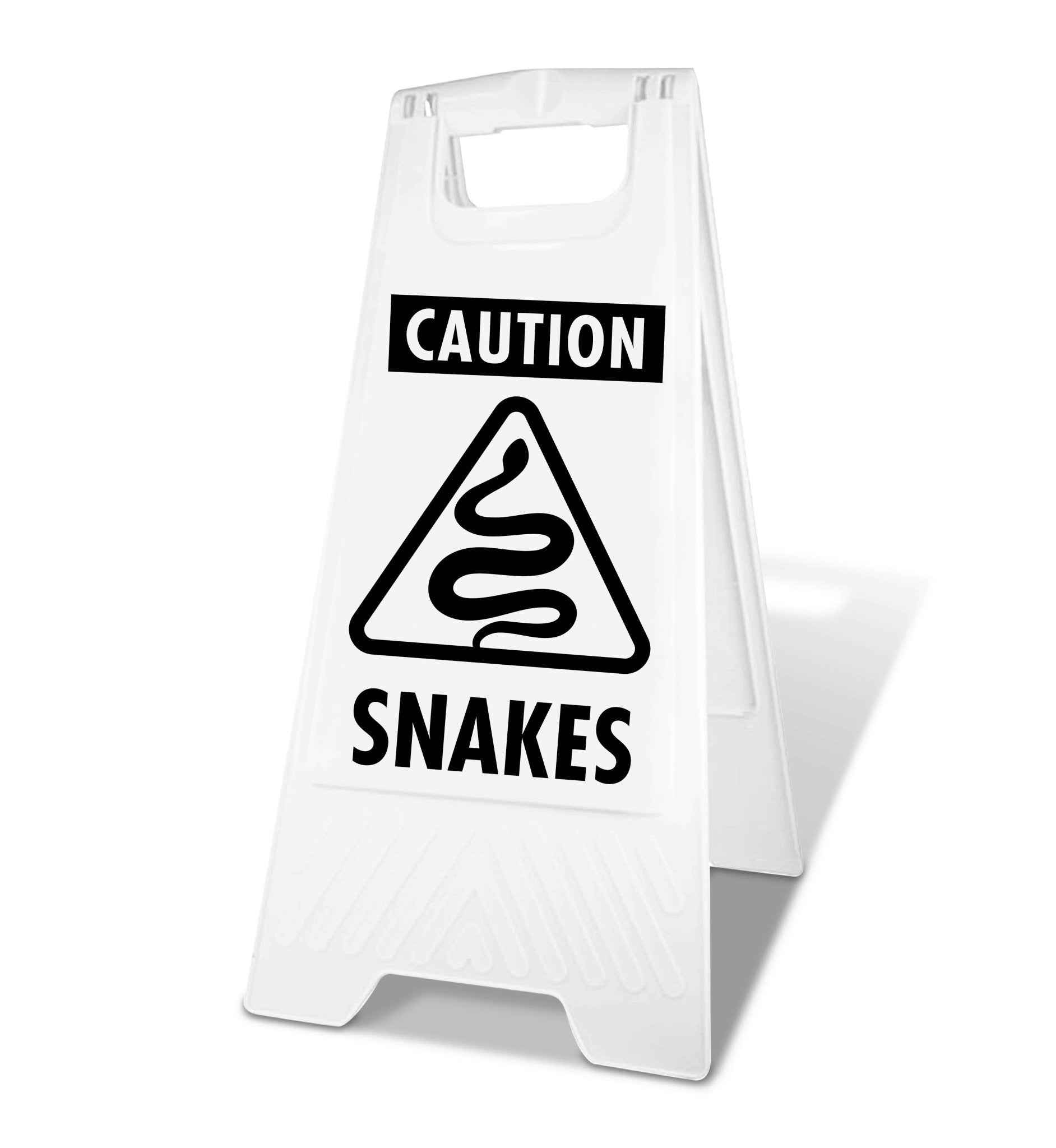 White A - Frame - Caution Snakes - New Signs