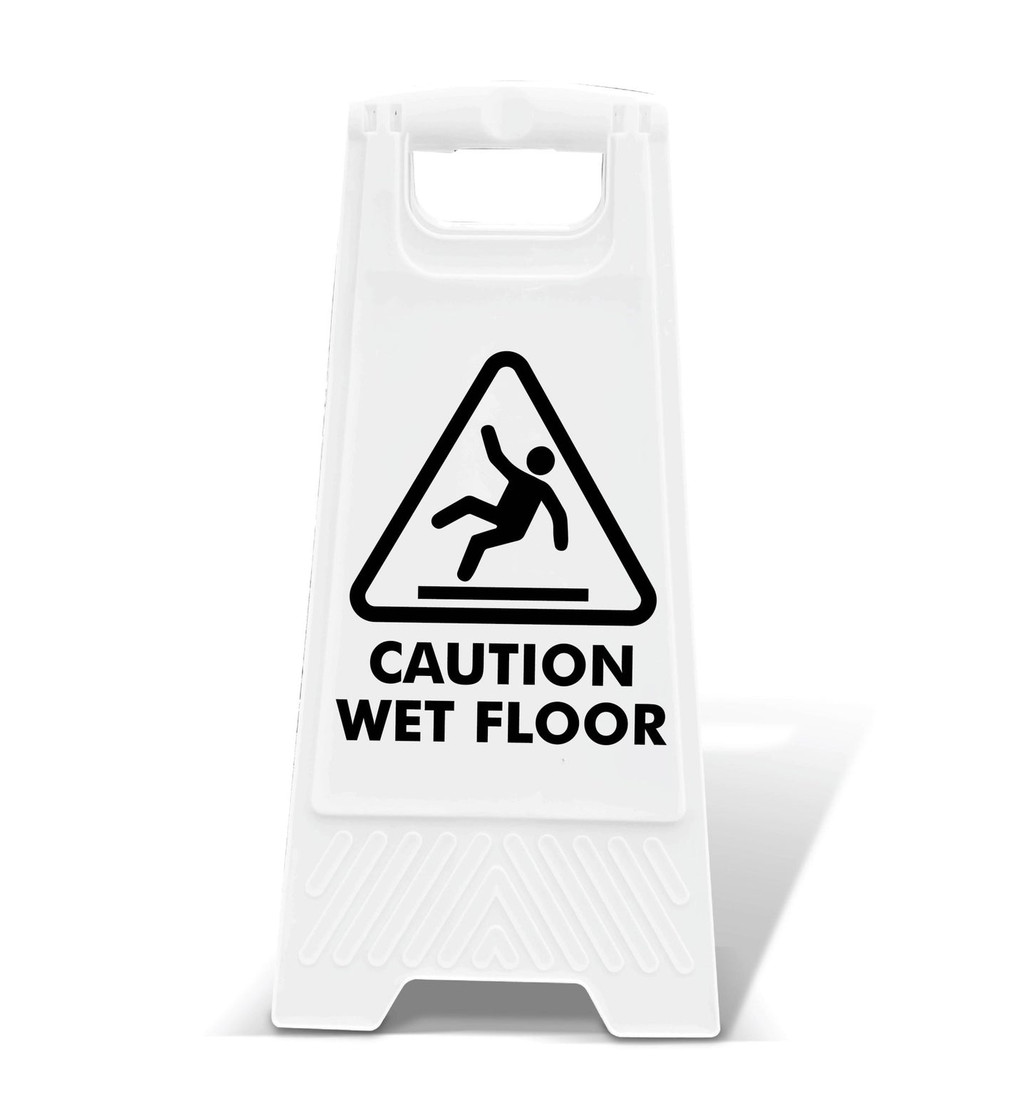 White A - Frame - Caution Wet Floor Black - New Signs