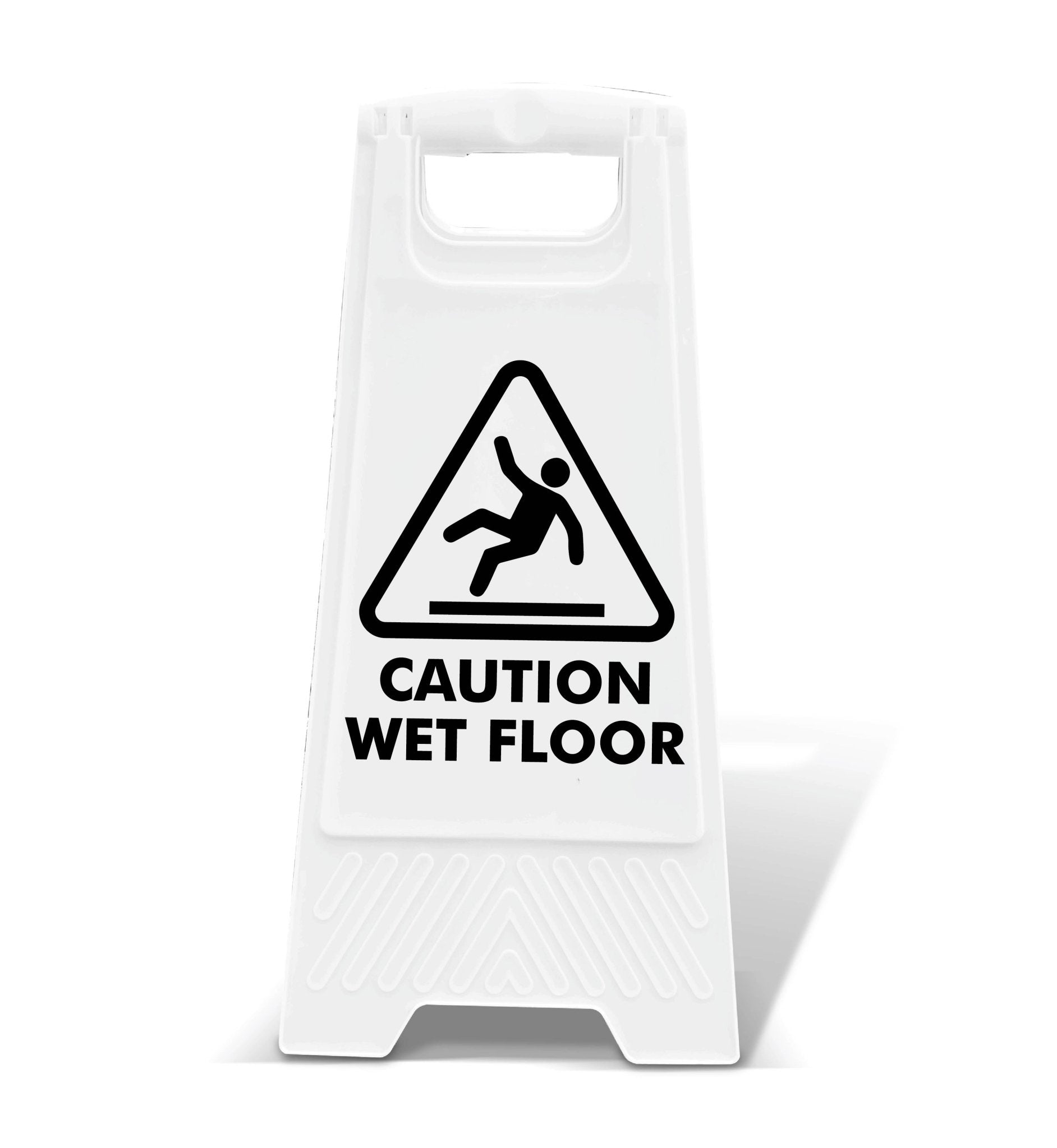White A - Frame - Caution Wet Floor Black - New Signs