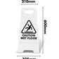 White A - Frame - Caution Wet Floor Black - New Signs