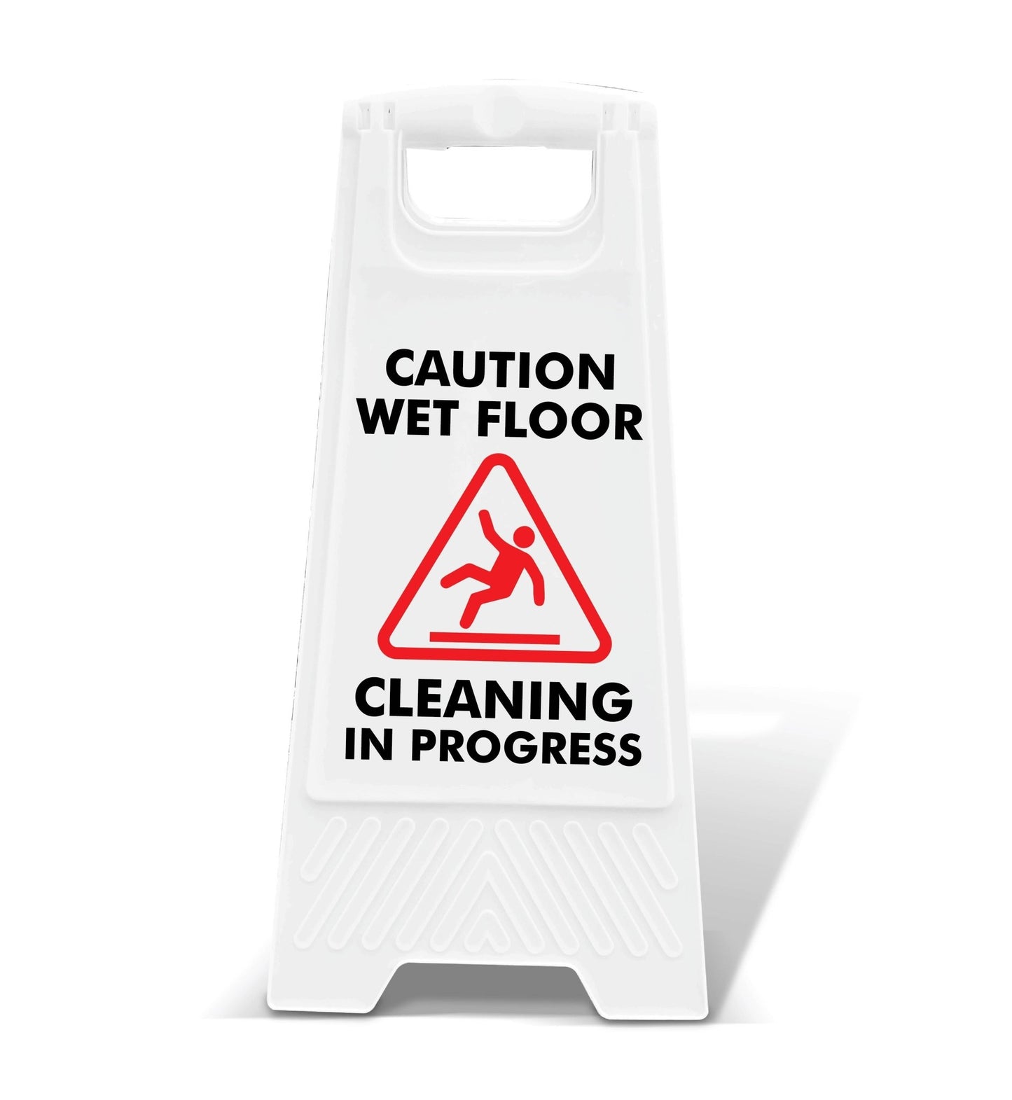 White A - Frame - Caution Wet Floor Cleaning In Progress - New Signs