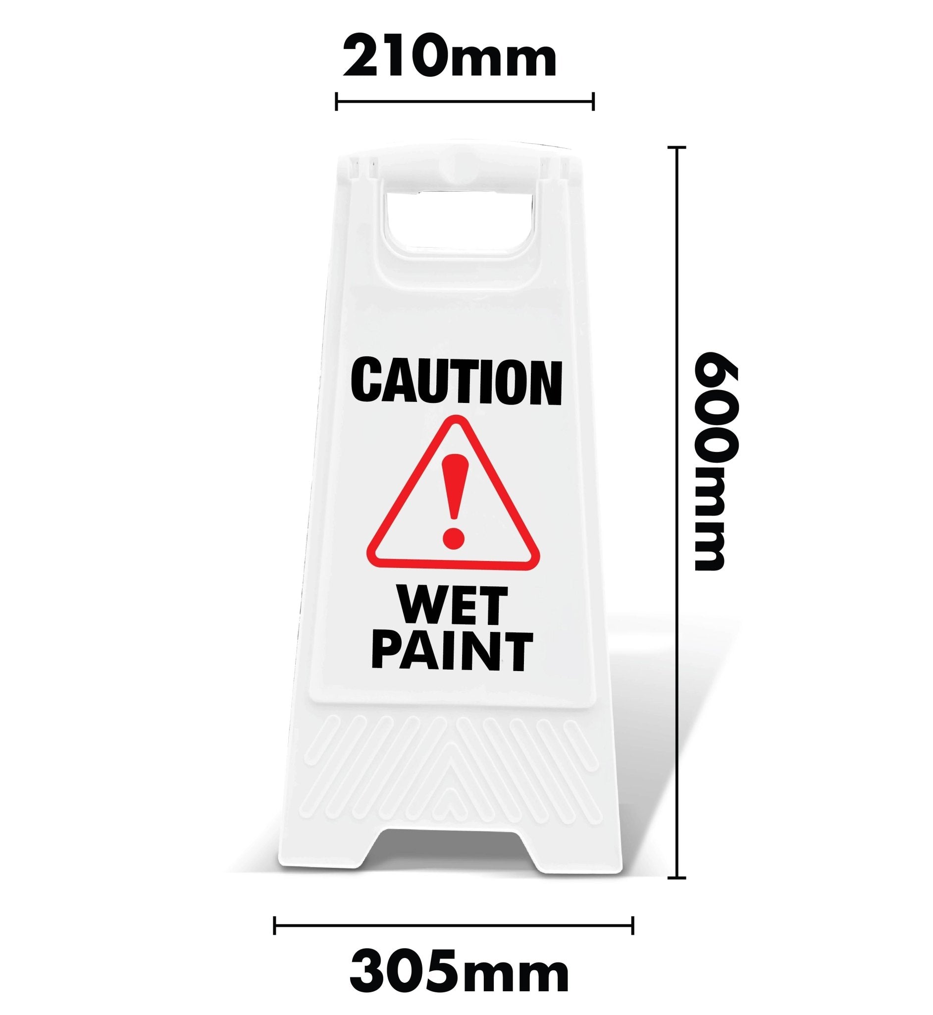 White A - Frame - Caution Wet Paint - New Signs