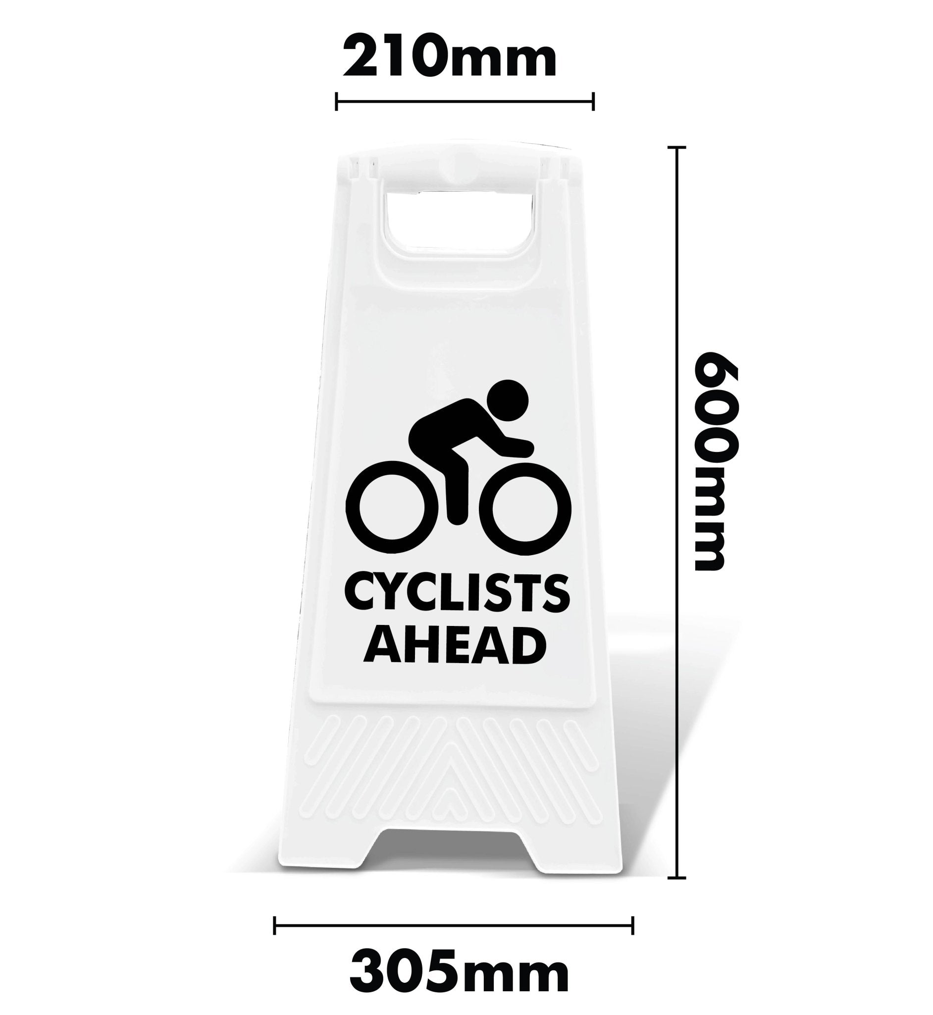 White A - Frame - Cyclists Ahead - New Signs