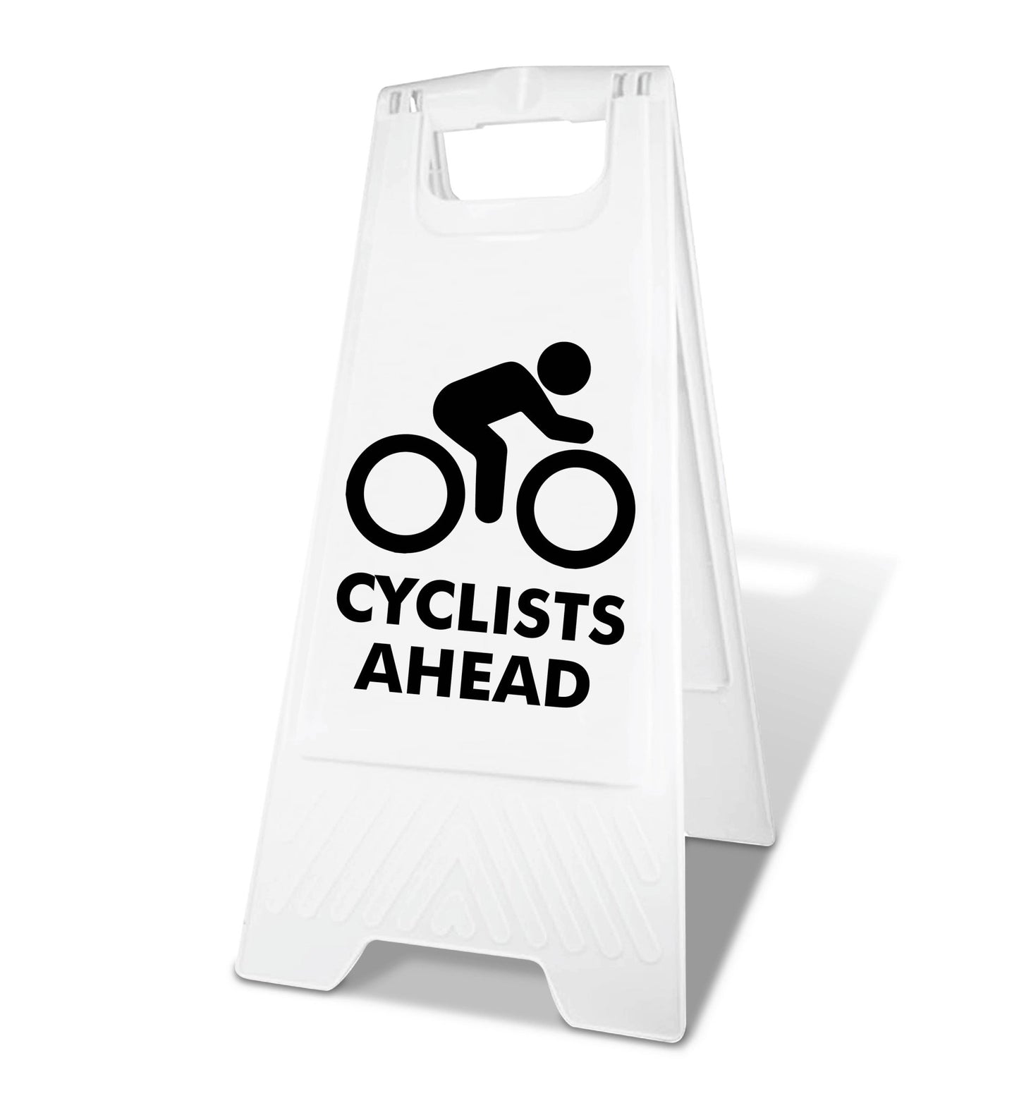 White A - Frame - Cyclists Ahead - New Signs