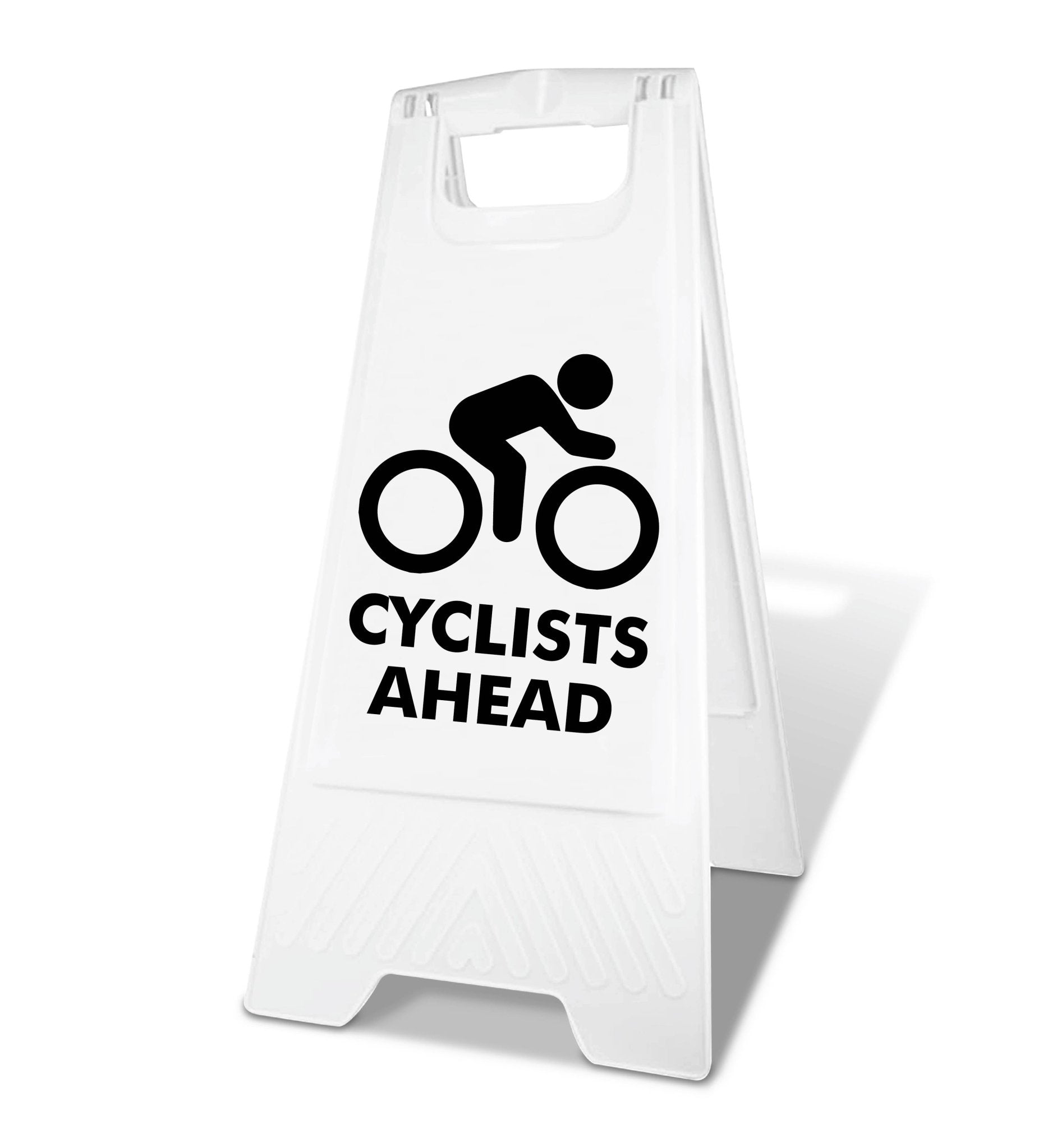 White A - Frame - Cyclists Ahead - New Signs