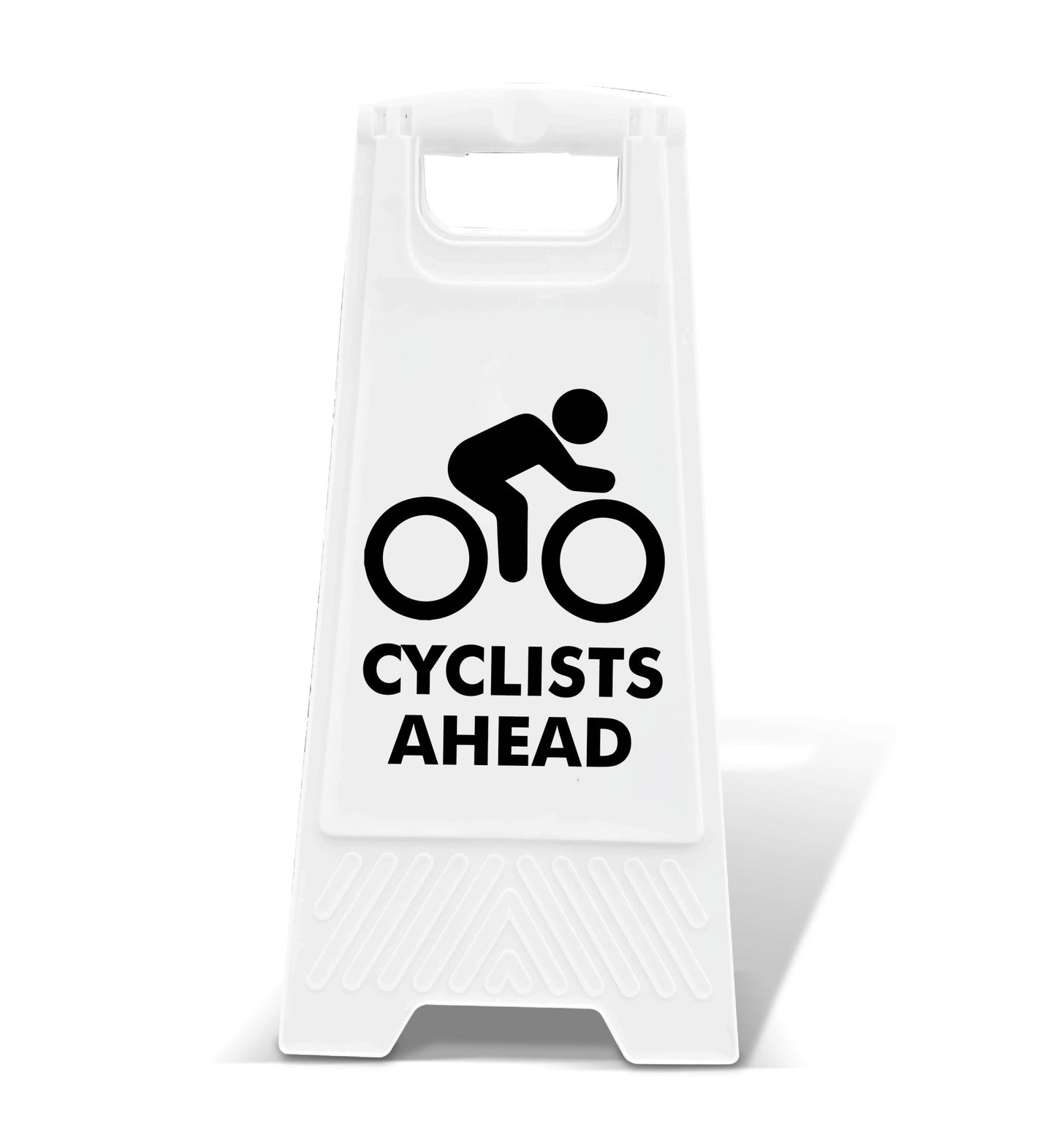 White A - Frame - Cyclists Ahead - New Signs