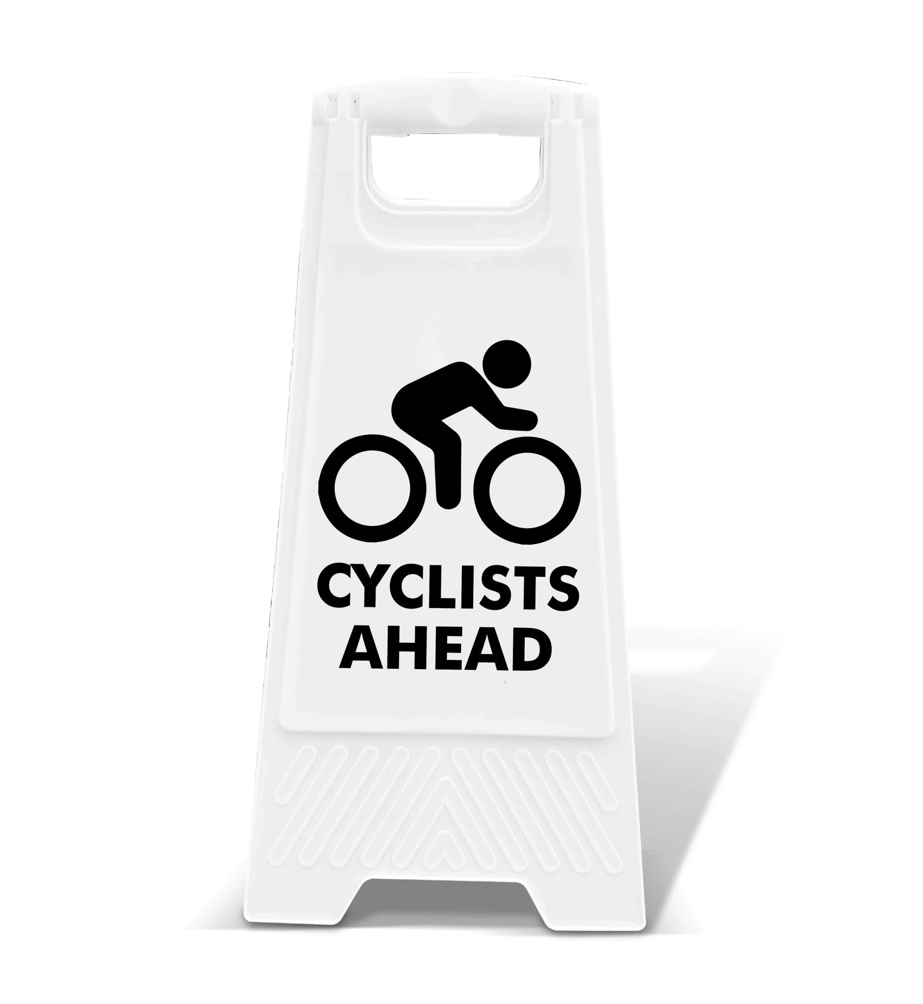 White A - Frame - Cyclists Ahead - New Signs