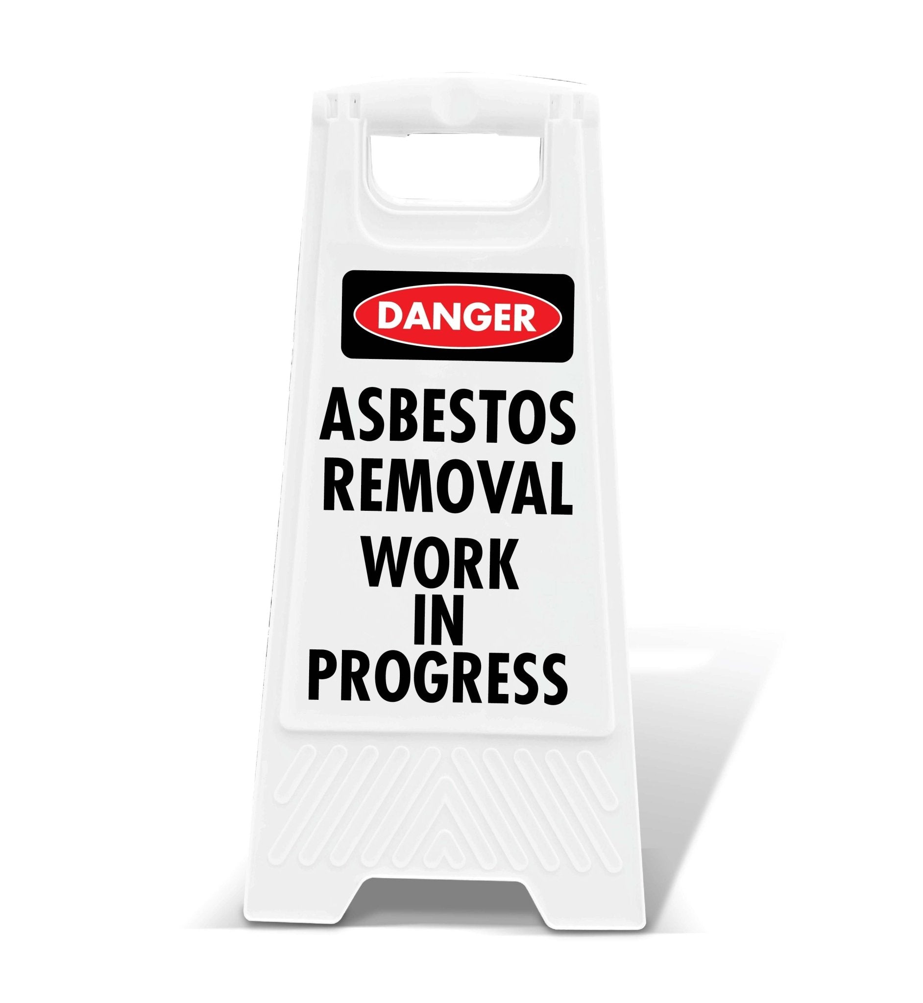 White A - Frame - Danger Asbestos Removal - New Signs