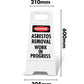 White A - Frame - Danger Asbestos Removal - New Signs