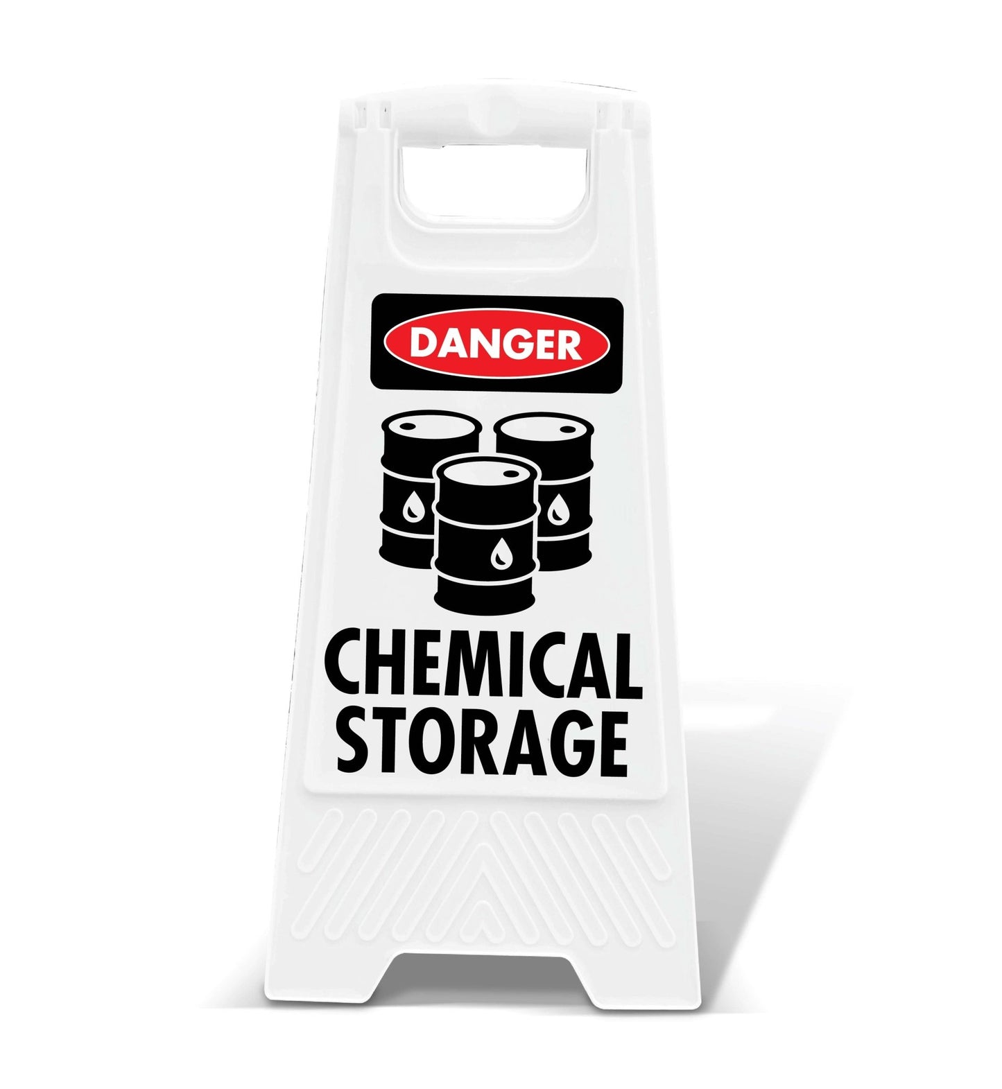 White A - Frame - Danger Chemical Storage - New Signs