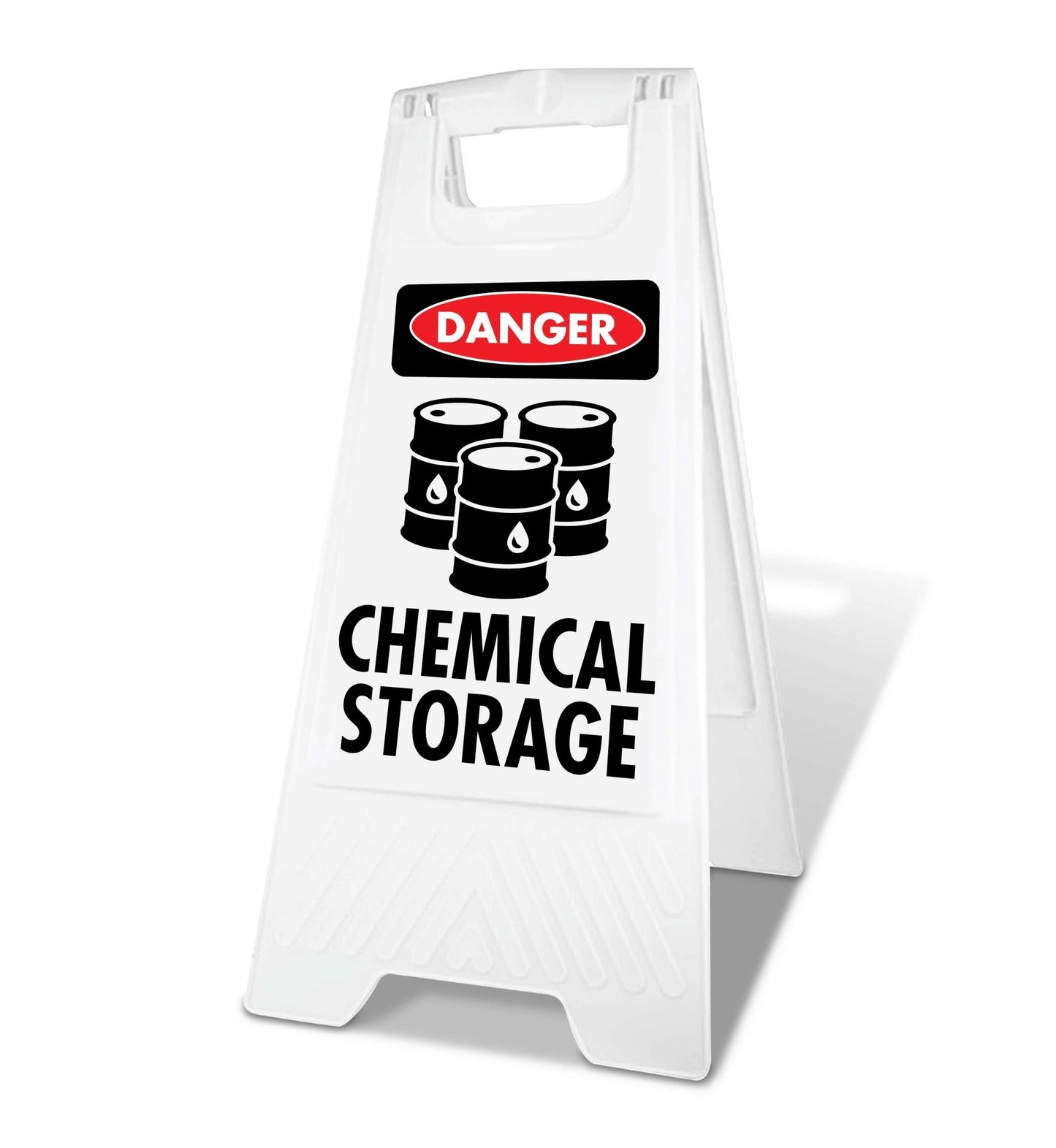 White A - Frame - Danger Chemical Storage - New Signs
