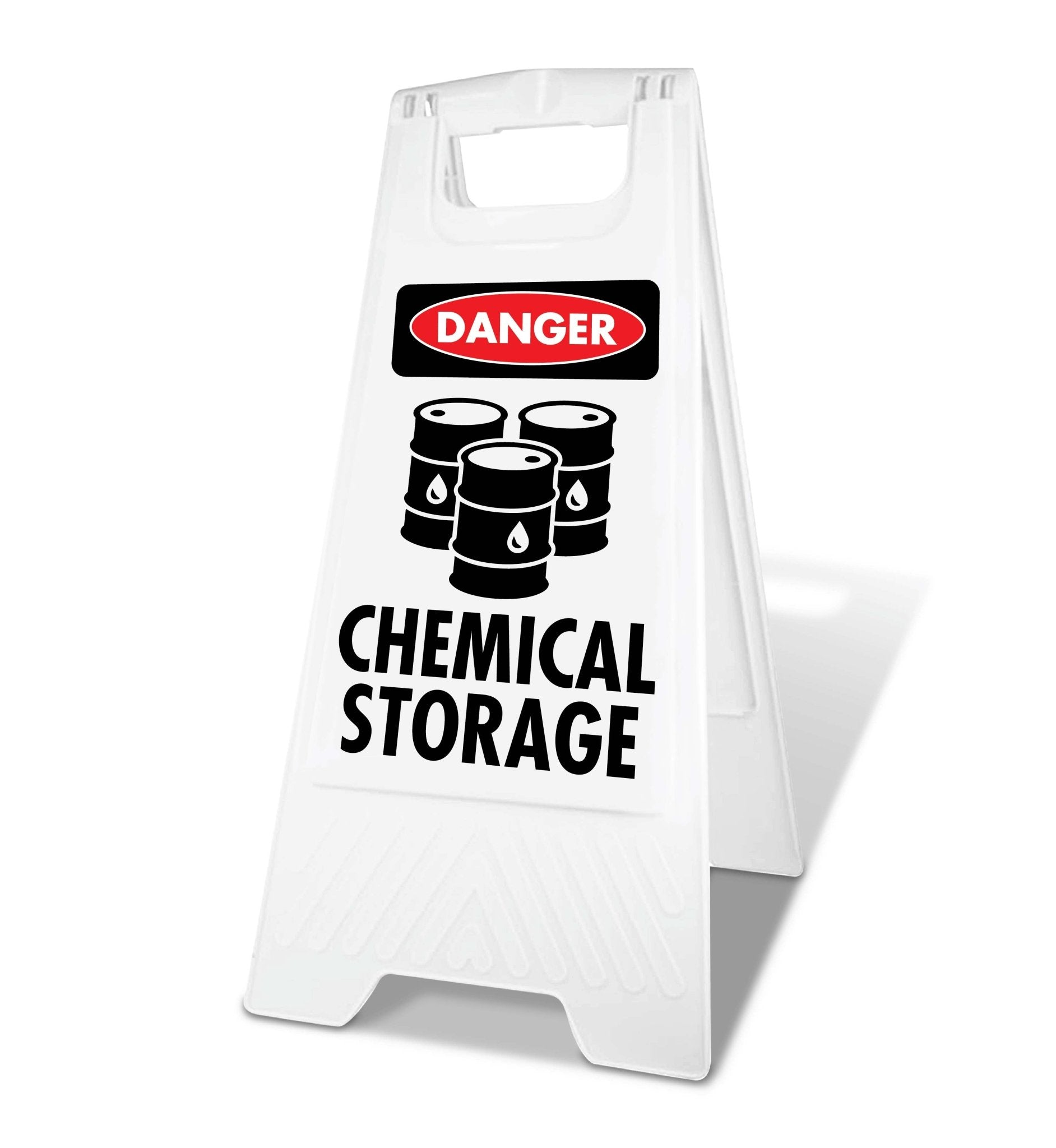 White A - Frame - Danger Chemical Storage - New Signs