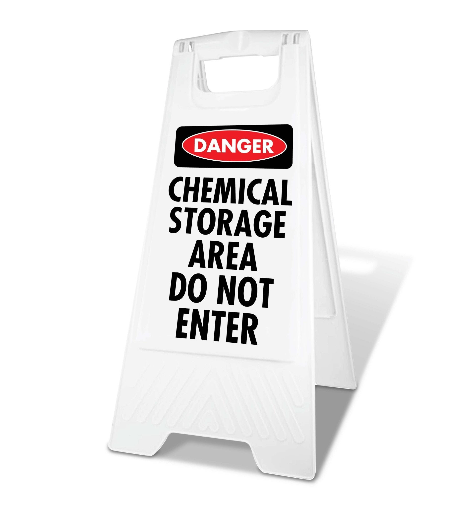 White A - Frame - Danger Chemical Storage Area Do Not Enter - New Signs