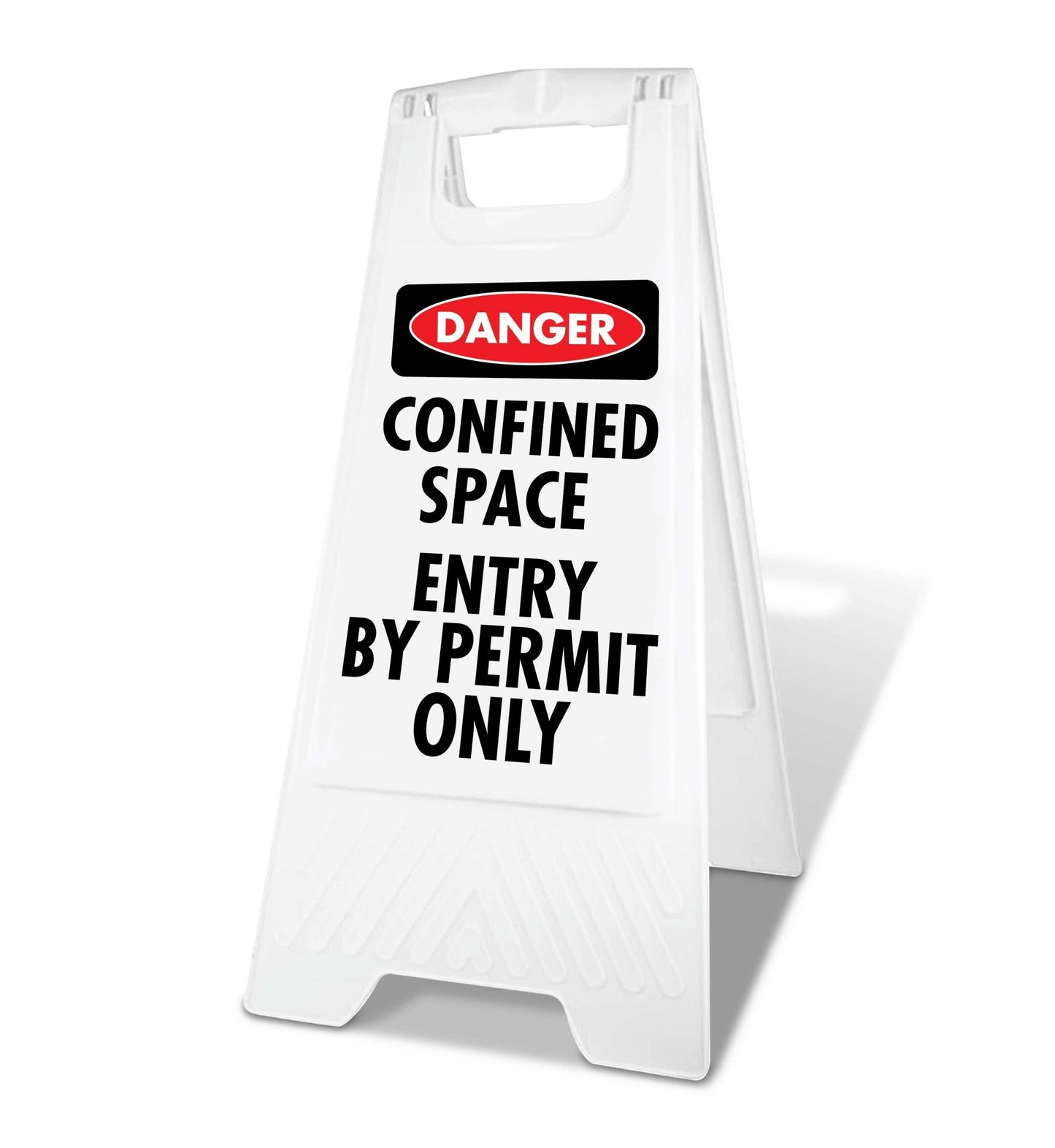 White A - Frame - Danger Confined Space Entry by Permit Only - New Signs