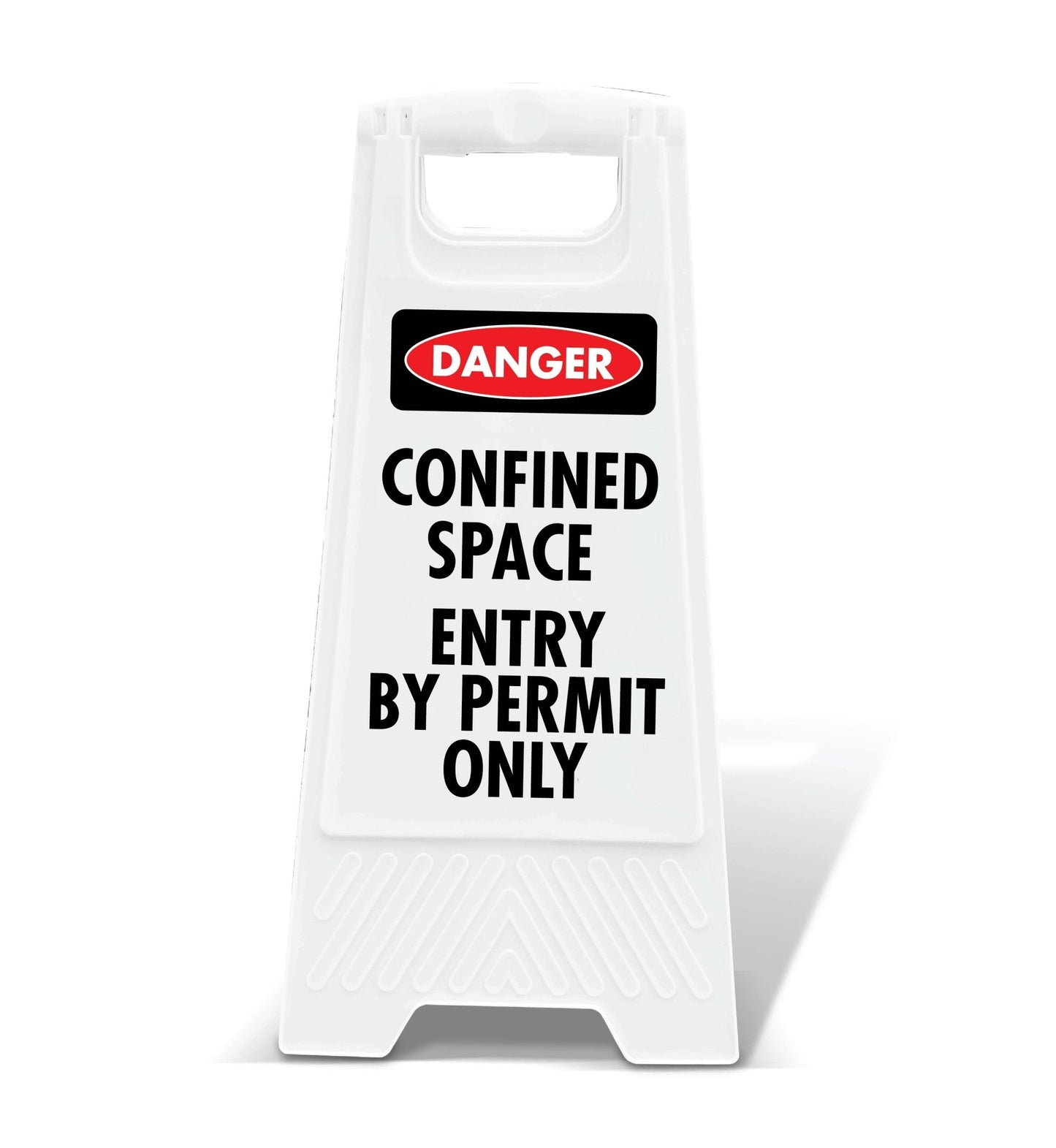 White A - Frame - Danger Confined Space Entry by Permit Only - New Signs
