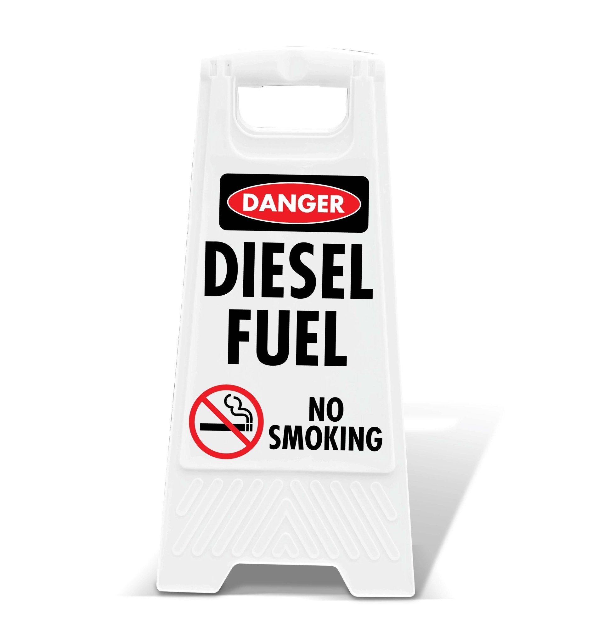 White A - Frame - Danger Diesel Fuel No Smoking - New Signs