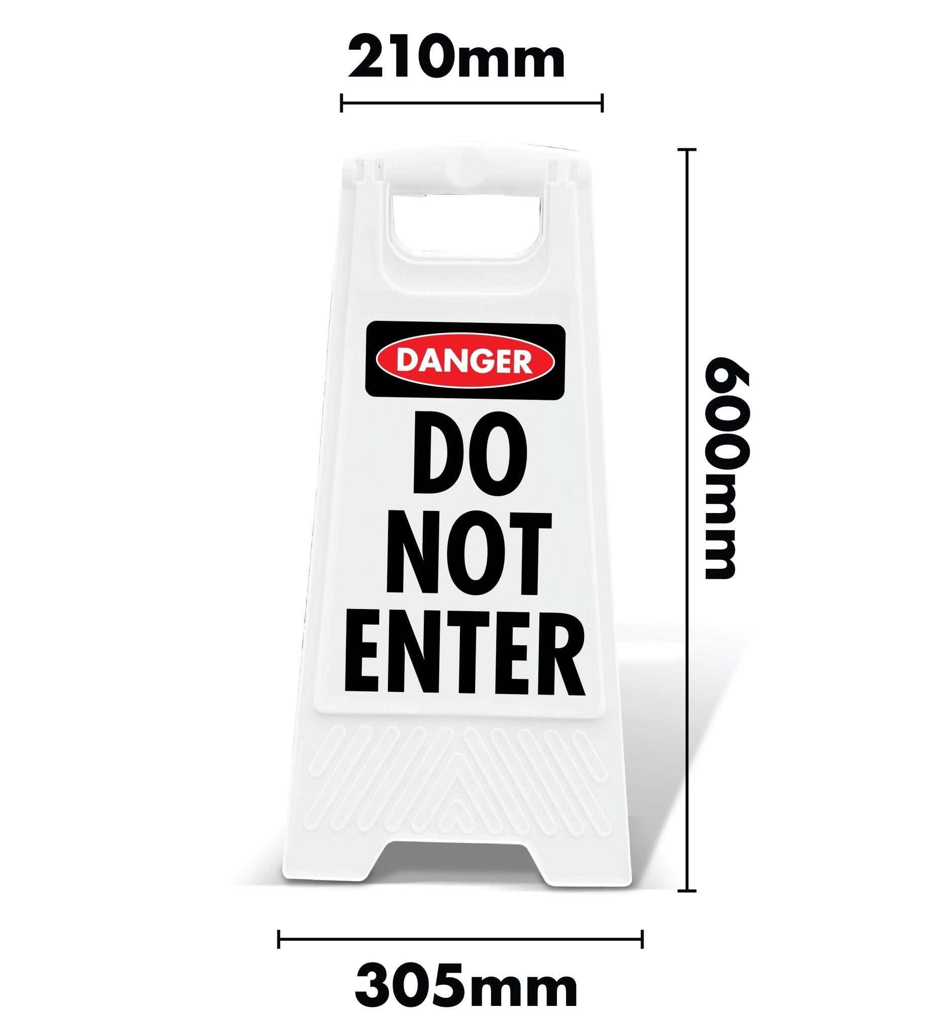 White A - Frame - Danger Do Not Enter - New Signs