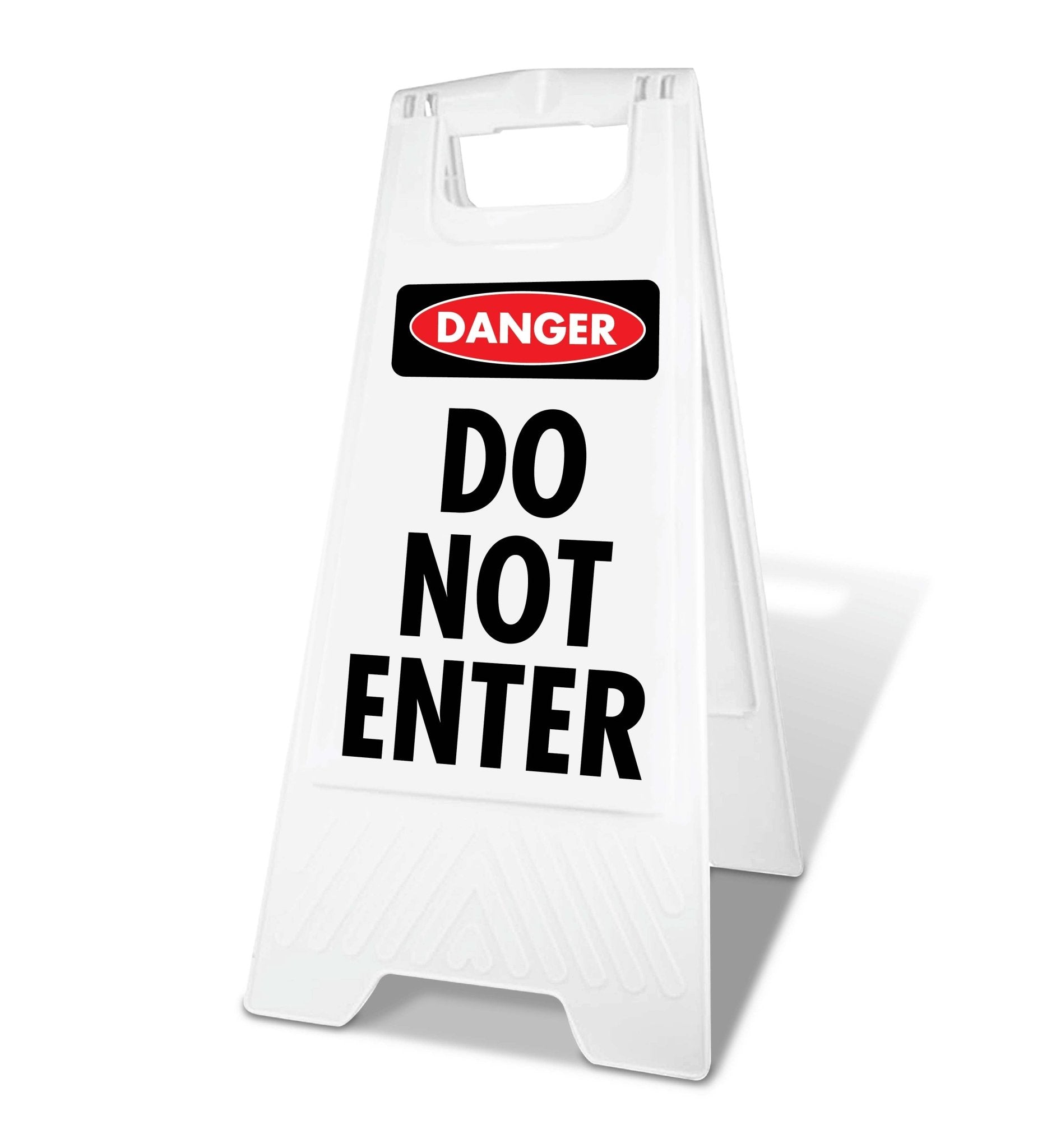 White A - Frame - Danger Do Not Enter - New Signs