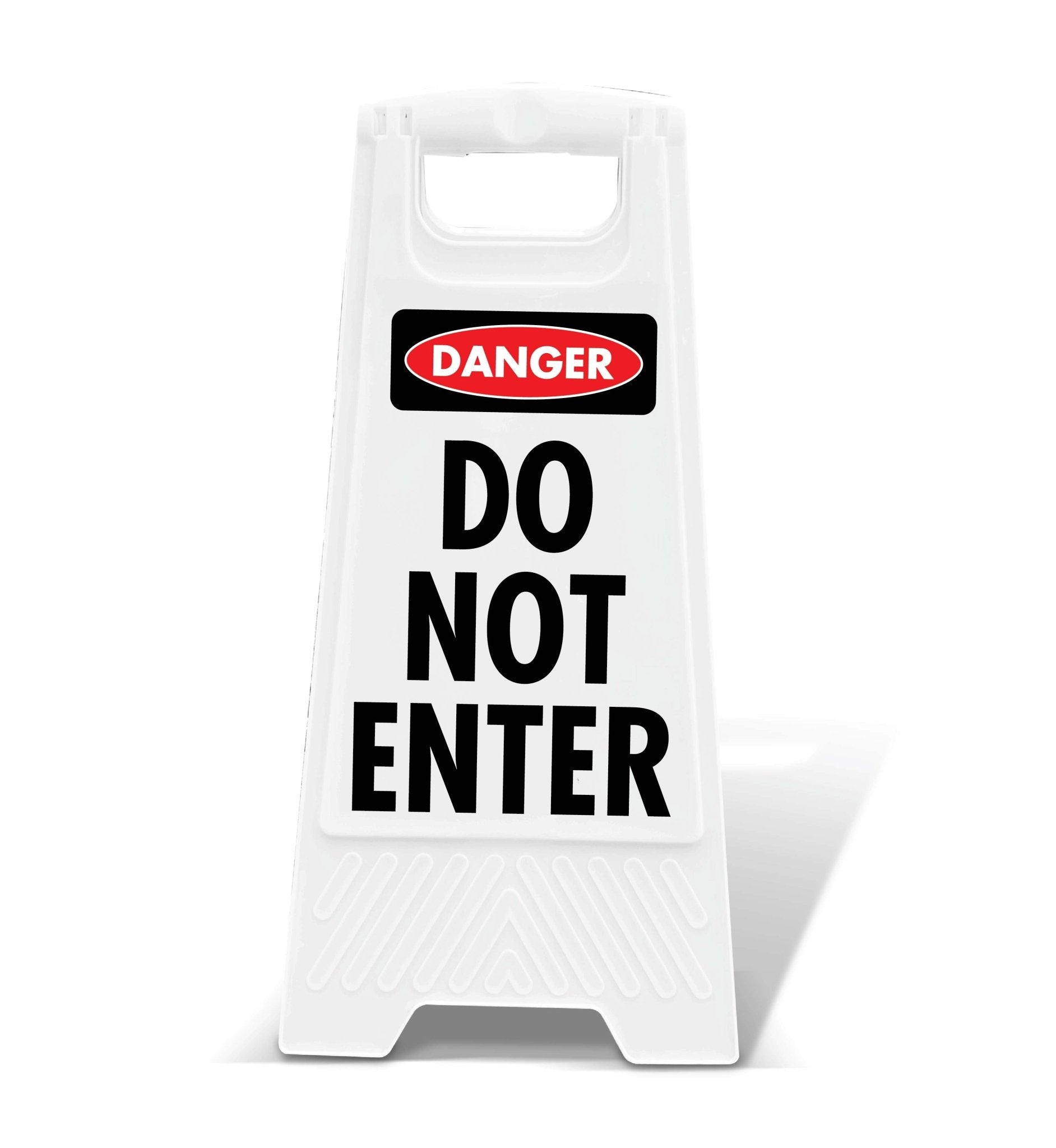 White A - Frame - Danger Do Not Enter - New Signs