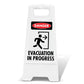 White A - Frame - Danger Evacuation In Progress - New Signs