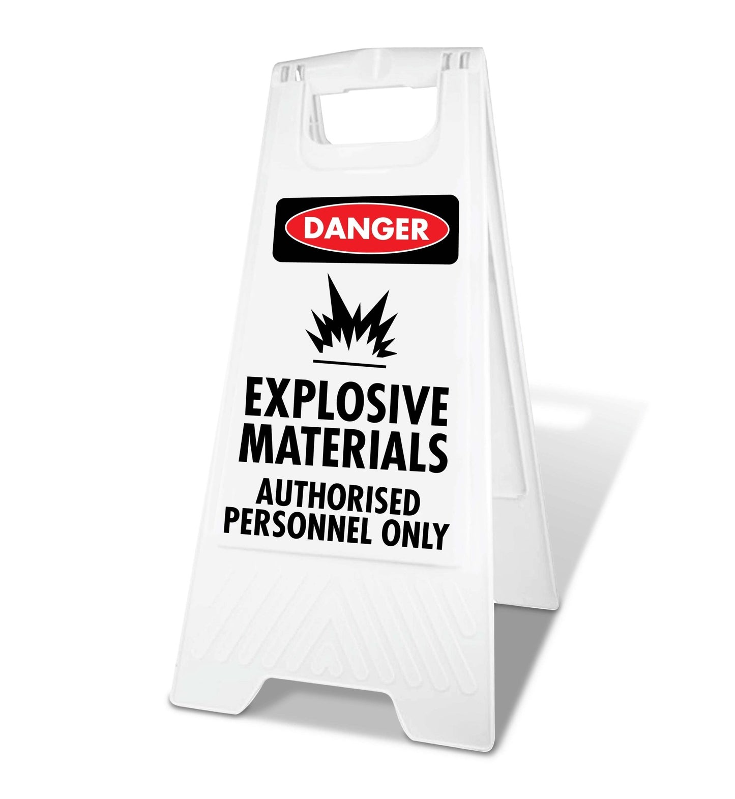 White A - Frame - Danger Explosive Materials - New Signs