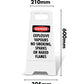 White A - Frame - Danger Explosive Vapours No Smoking Sparks Or Naked Flames - New Signs