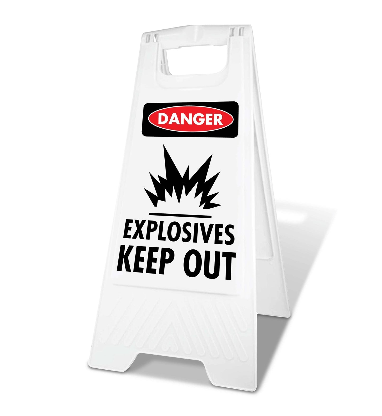 White A - Frame - Danger Explosives Keep Out - New Signs