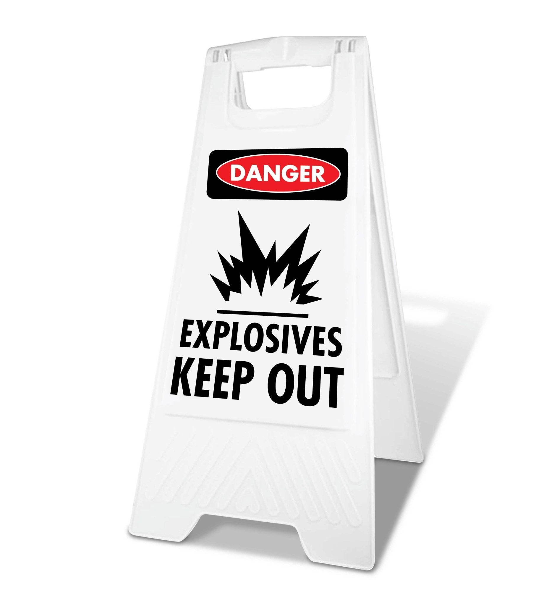 White A - Frame - Danger Explosives Keep Out - New Signs