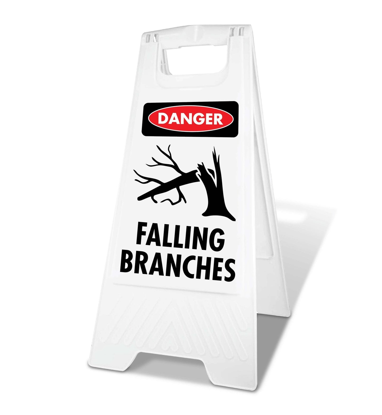 White A - Frame - Danger Falling Branches - New Signs