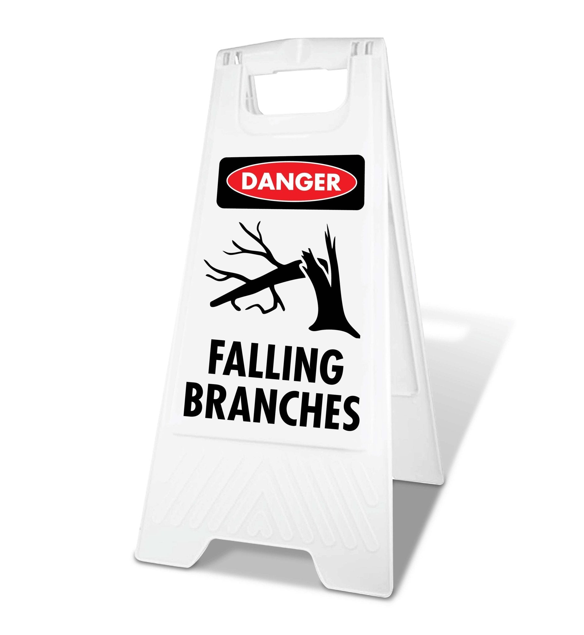White A - Frame - Danger Falling Branches - New Signs