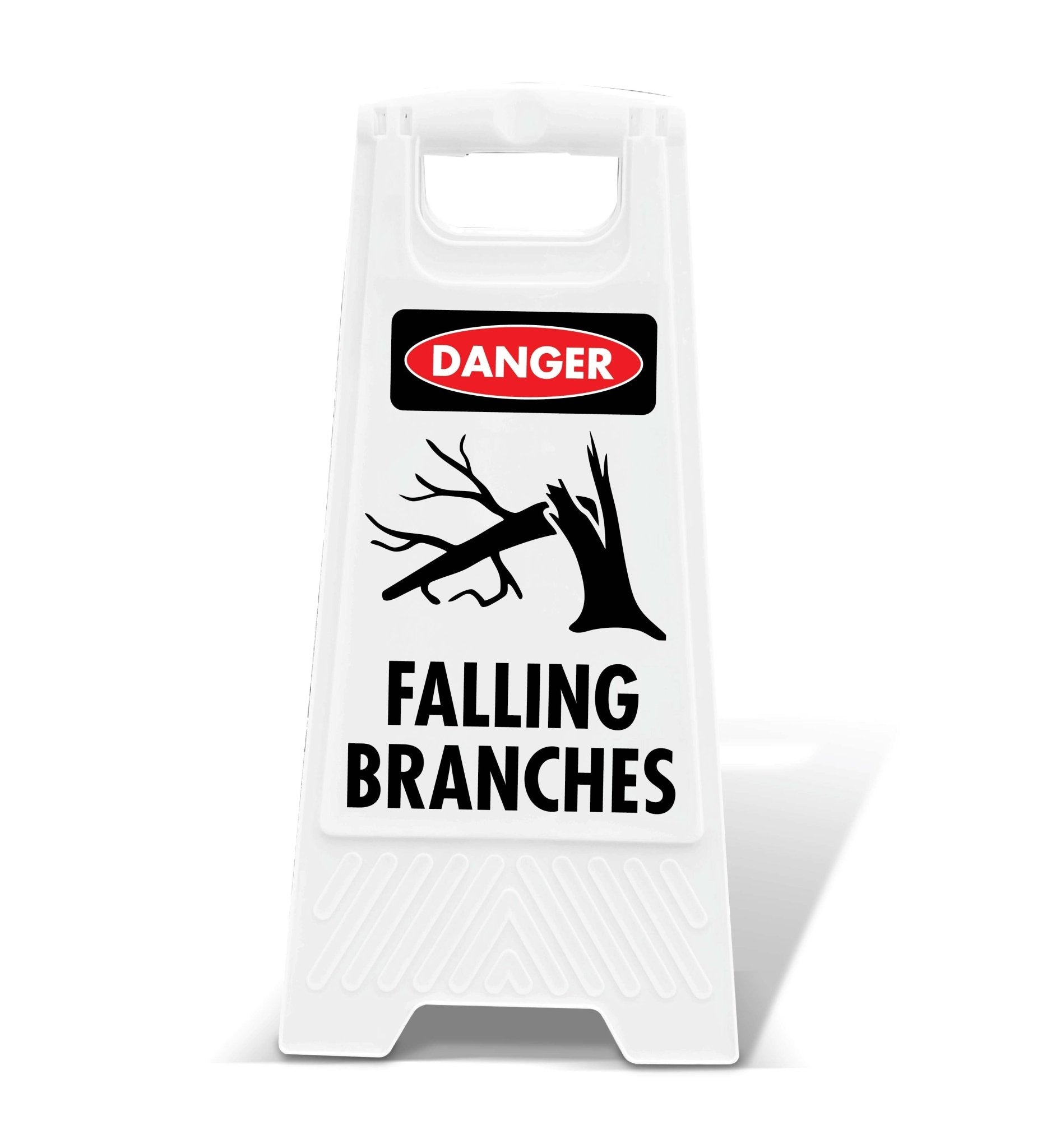 White A - Frame - Danger Falling Branches - New Signs