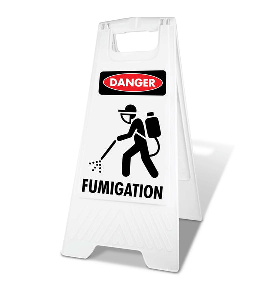 White A - Frame - Danger Fumigation - New Signs