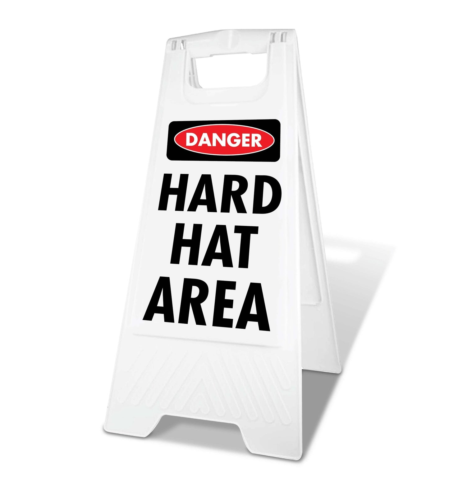 White A - Frame - Danger Hard Hat Area - New Signs