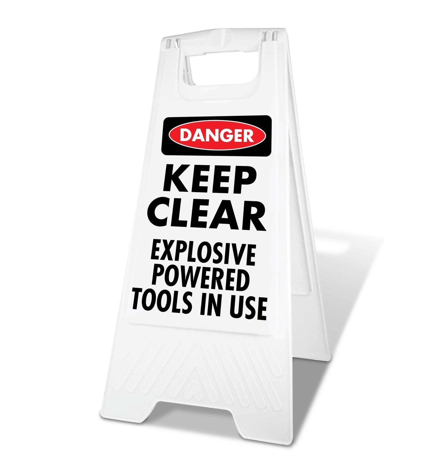 White A - Frame - Danger Keep Clear Tools - New Signs
