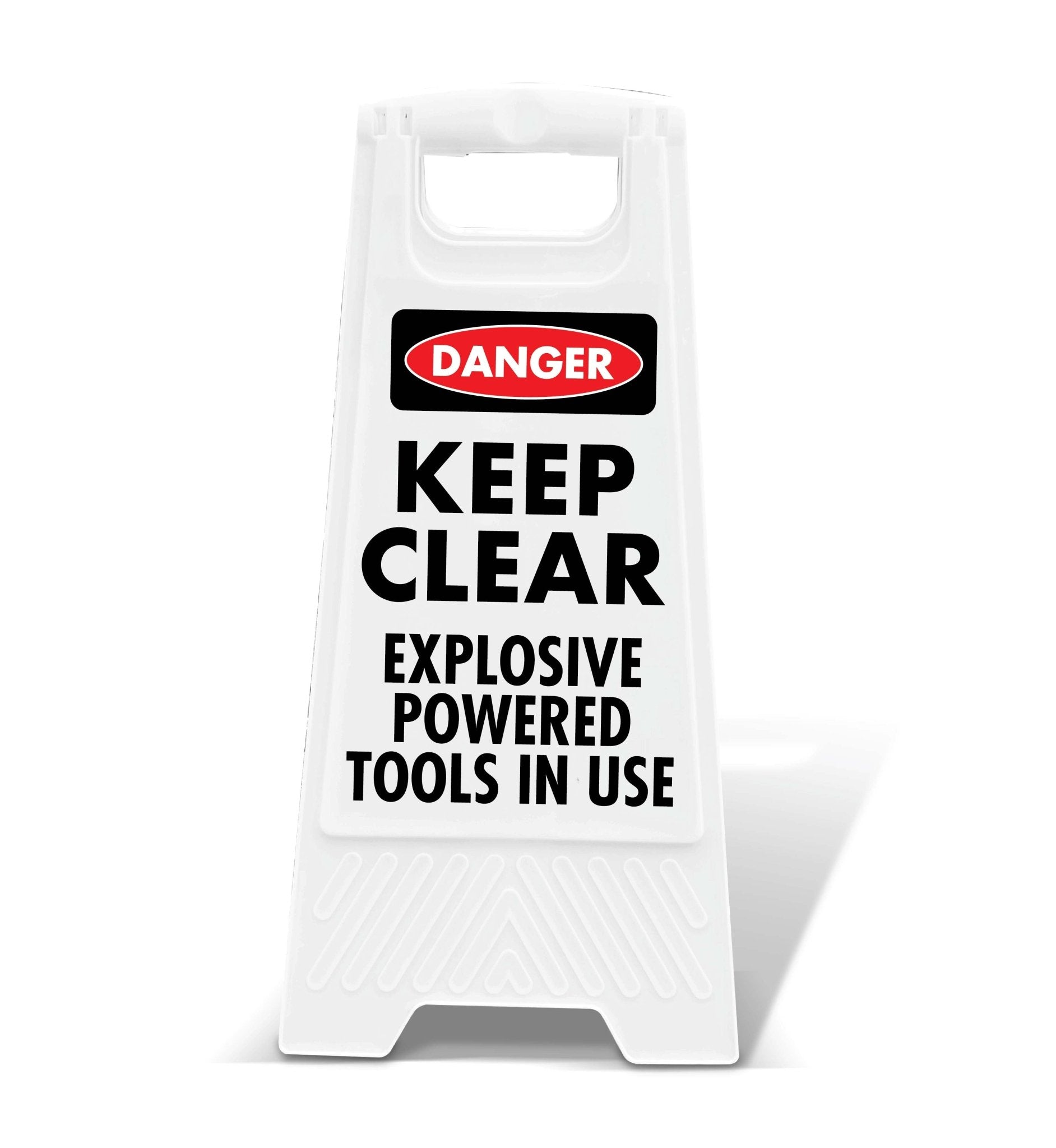 White A - Frame - Danger Keep Clear Tools - New Signs