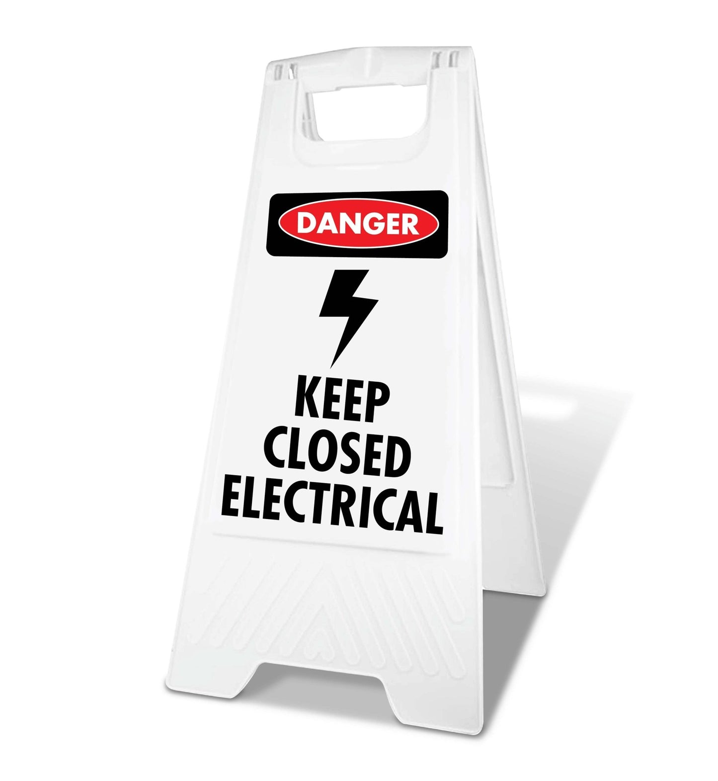 White A - Frame - Danger Keep Closed Electrical - New Signs