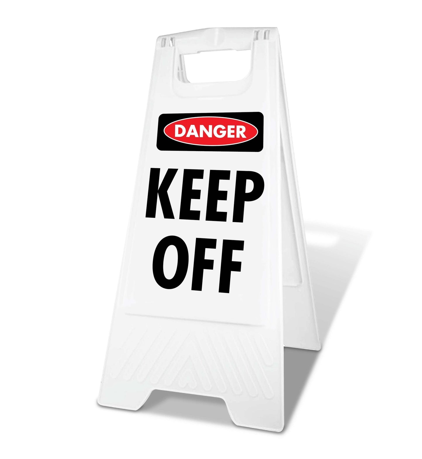 White A - Frame - Danger Keep Off - New Signs