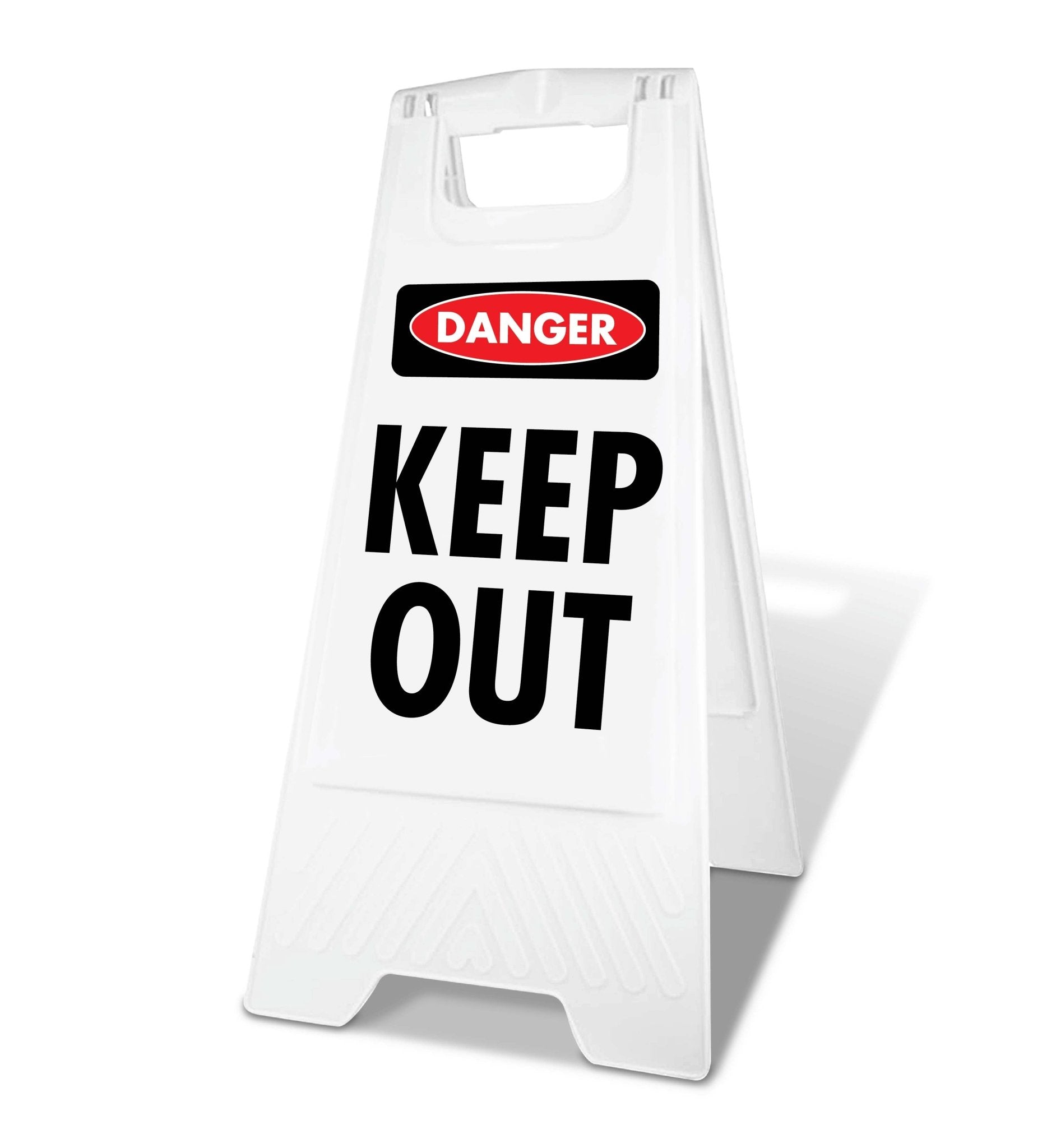 White A - Frame - Danger Keep Out - New Signs