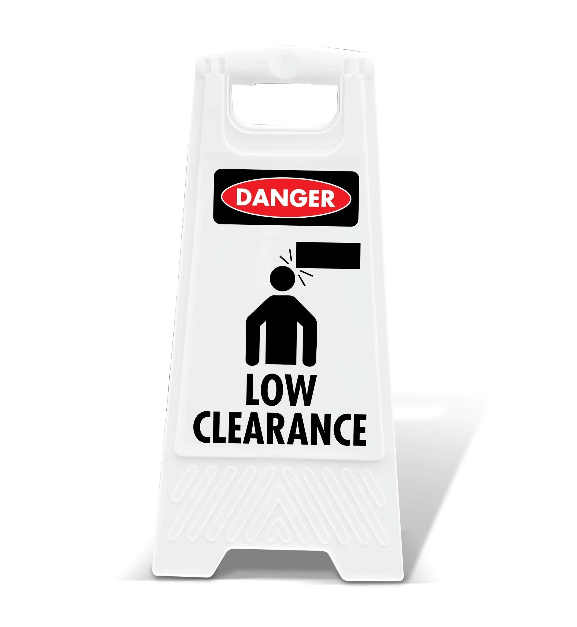 White A - Frame - Danger Low Clearance - New Signs
