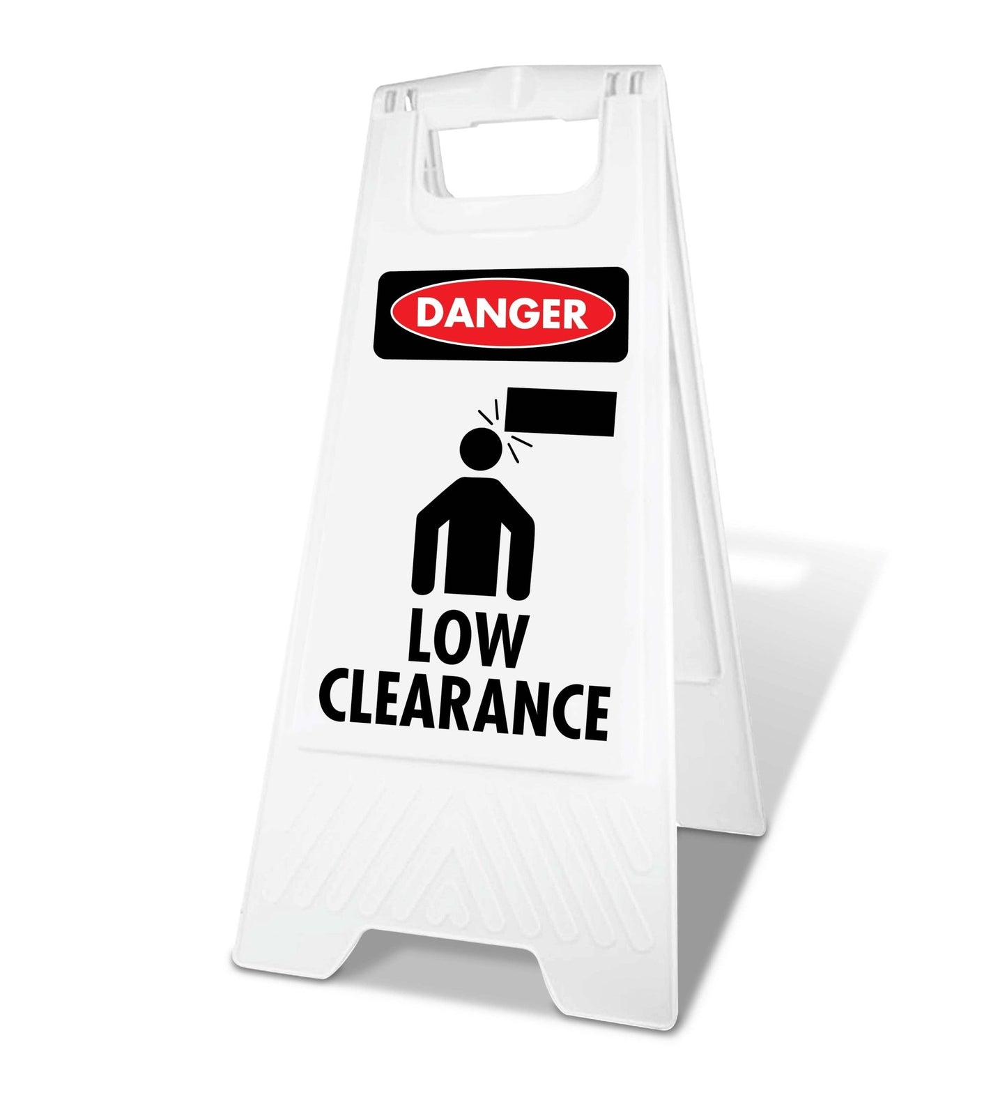 White A - Frame - Danger Low Clearance - New Signs