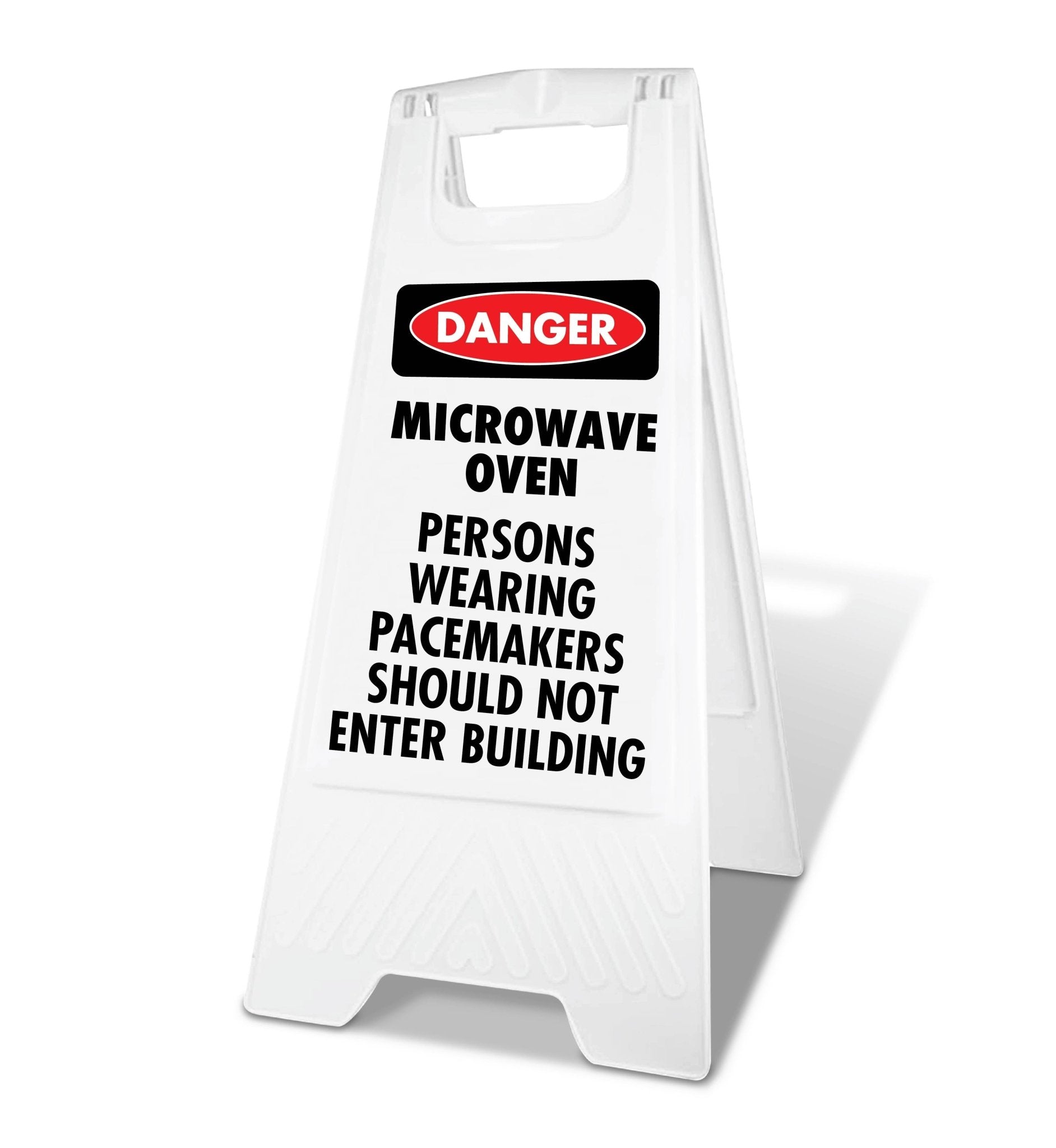 White A - Frame - Danger Microwave Oven - New Signs