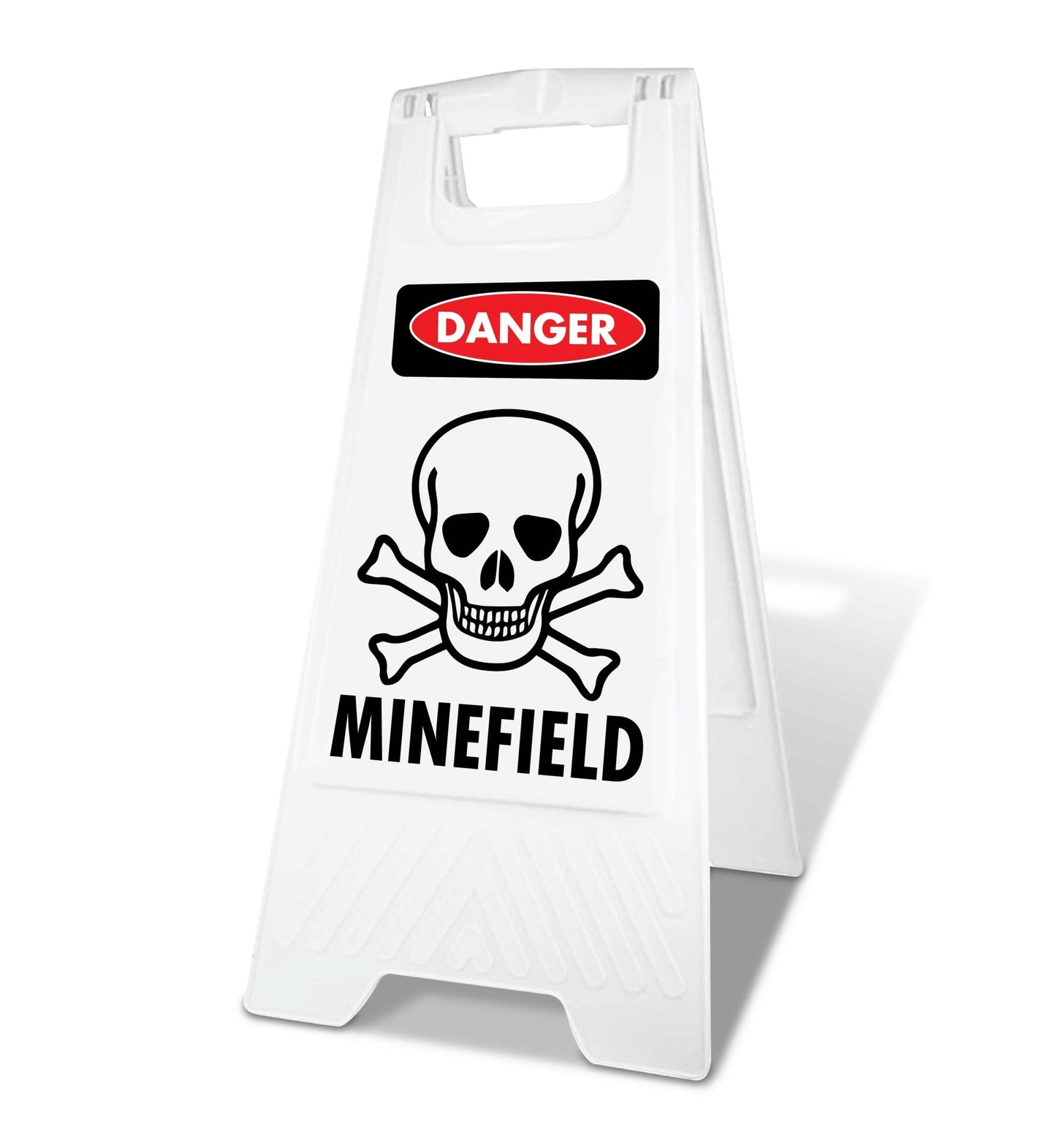 White A - Frame - Danger Minefield - New Signs
