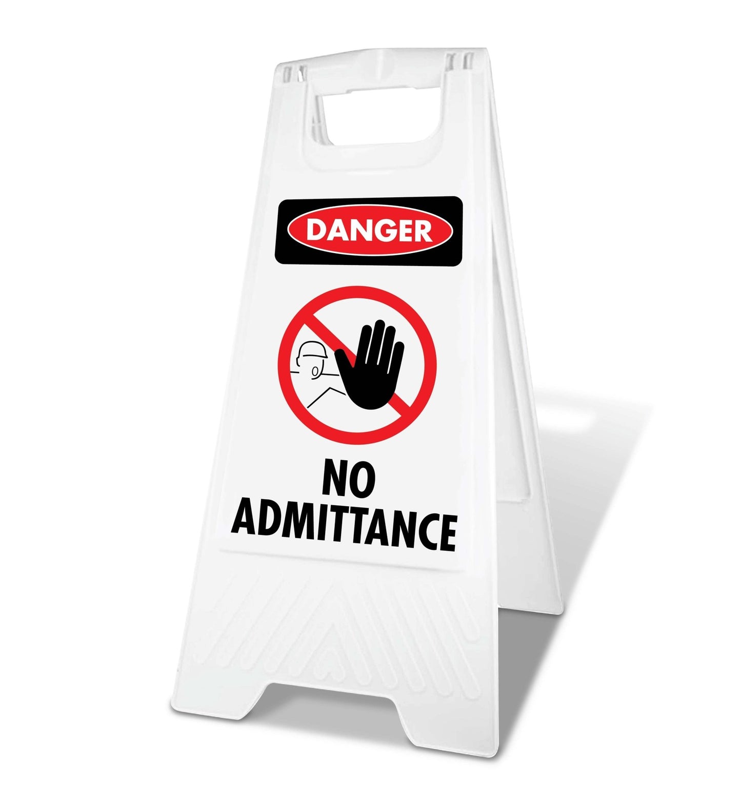 White A - Frame - Danger No Admittance - New Signs